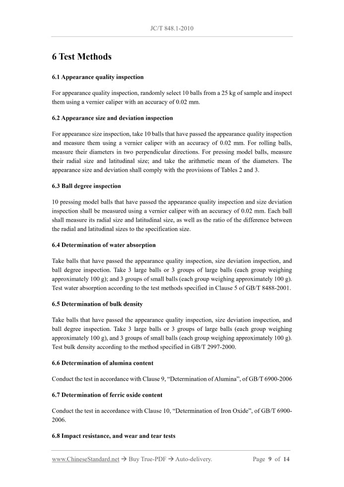 JC/T 848.1-2010 Page 6