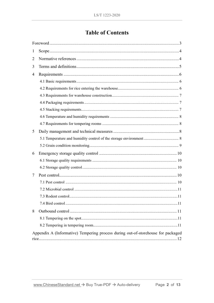 LS/T 1223-2020 Page 2