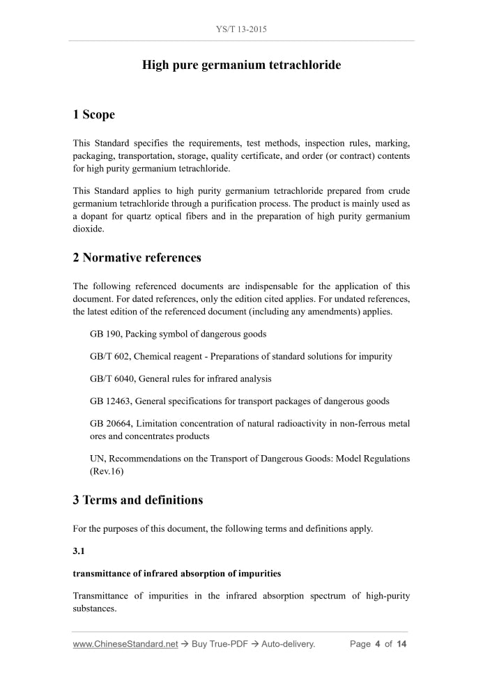 YS/T 13-2015 Page 3