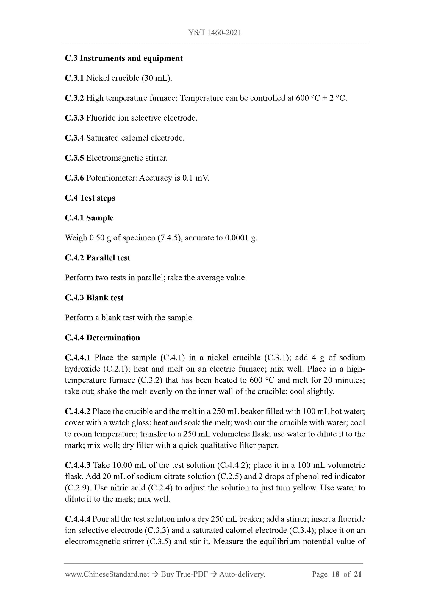 YS/T 1460-2021 Page 10