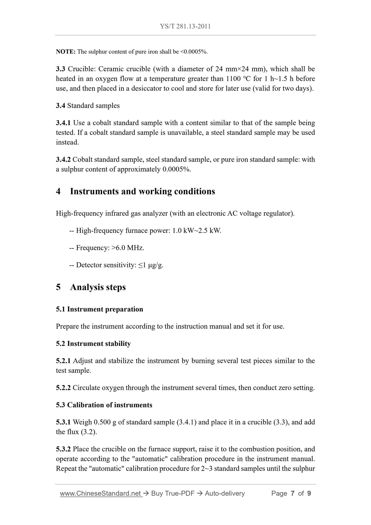 YS/T 281.13-2011 Page 5