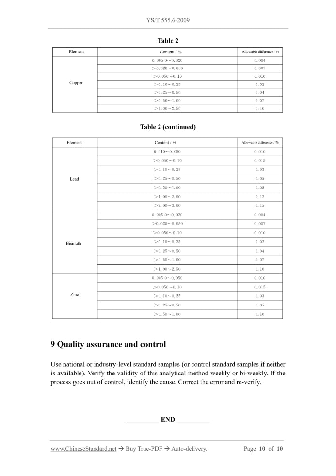 YS/T 555.6-2009 Page 10