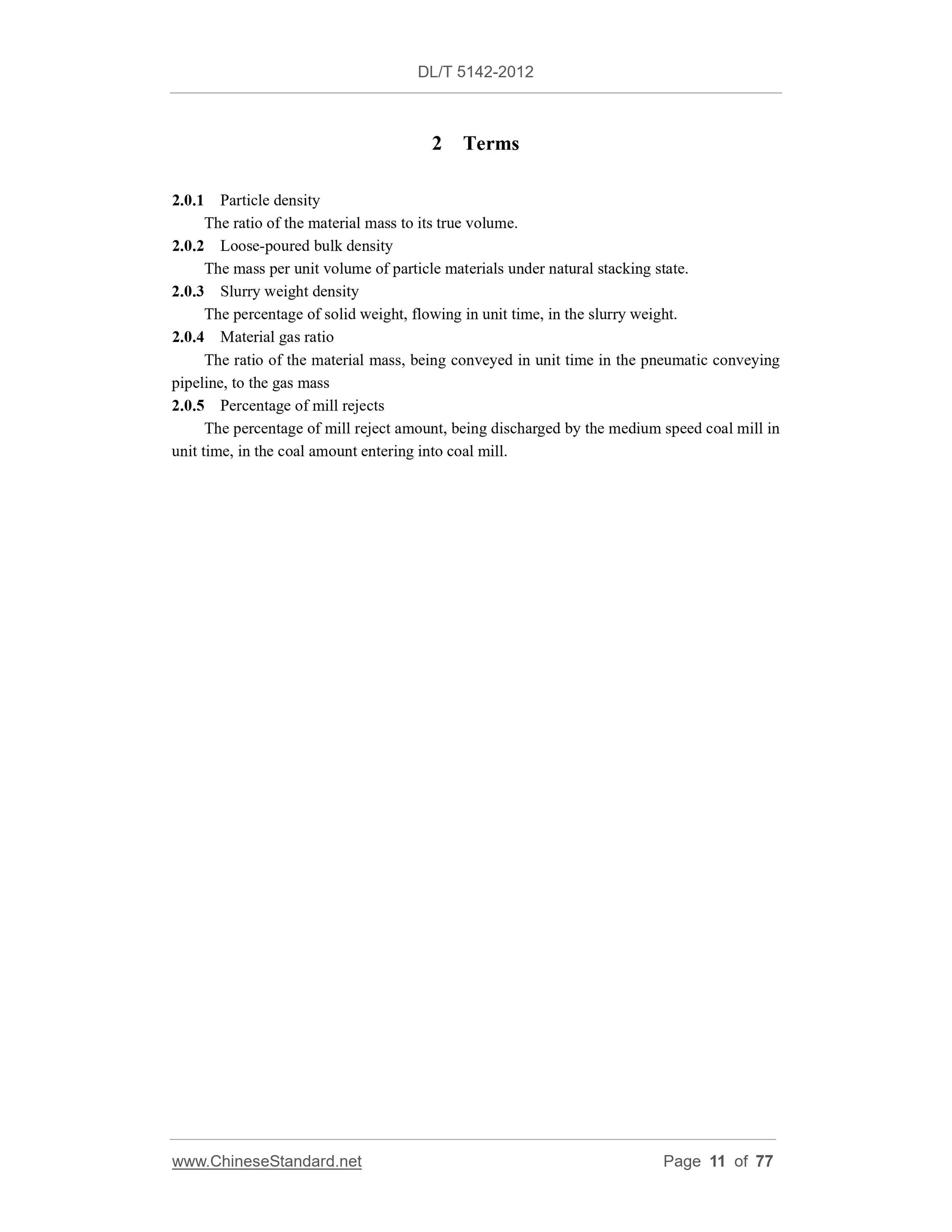 DL/T 5142-2012 Page 4