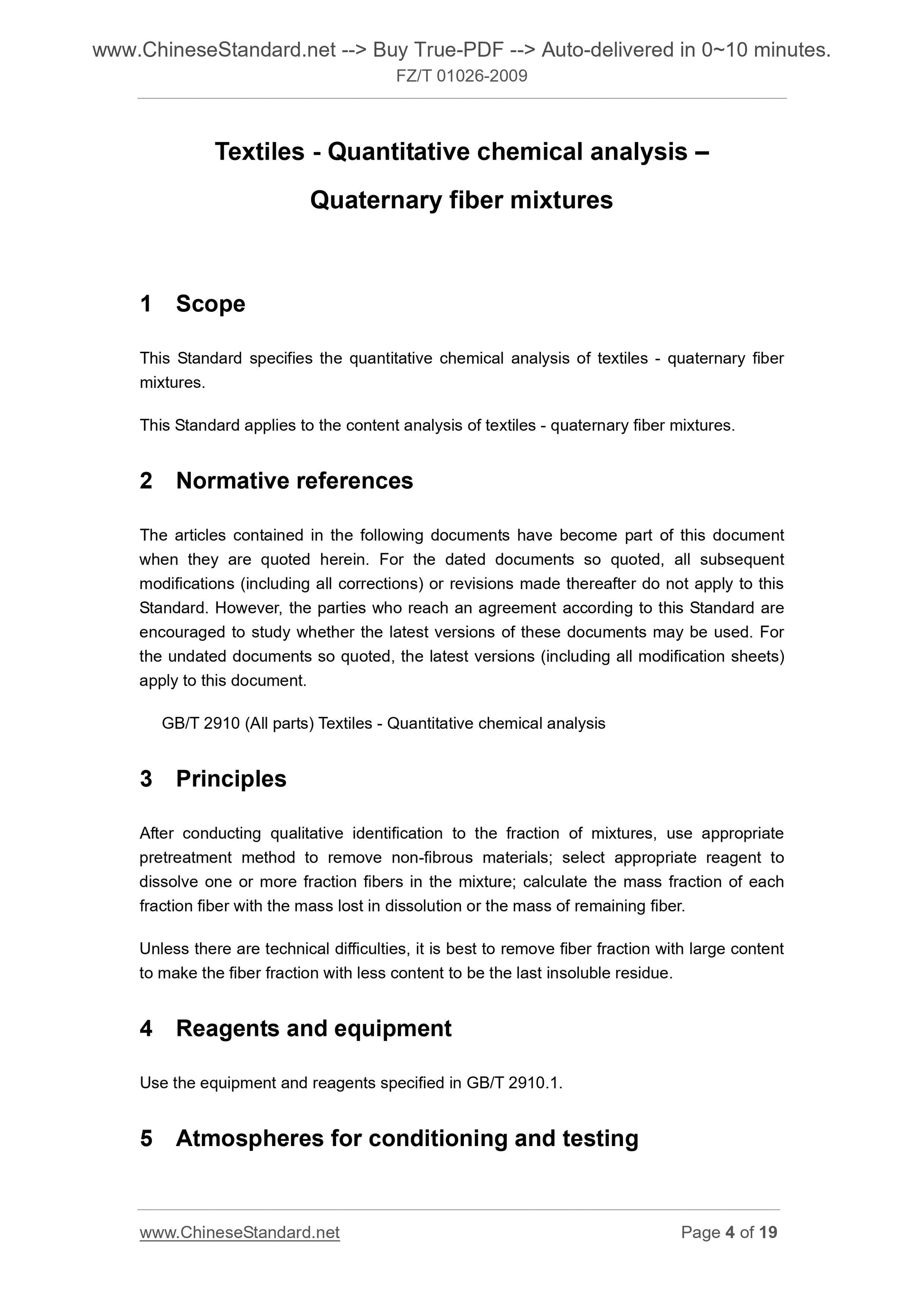 FZ/T 01026-2009 Page 4