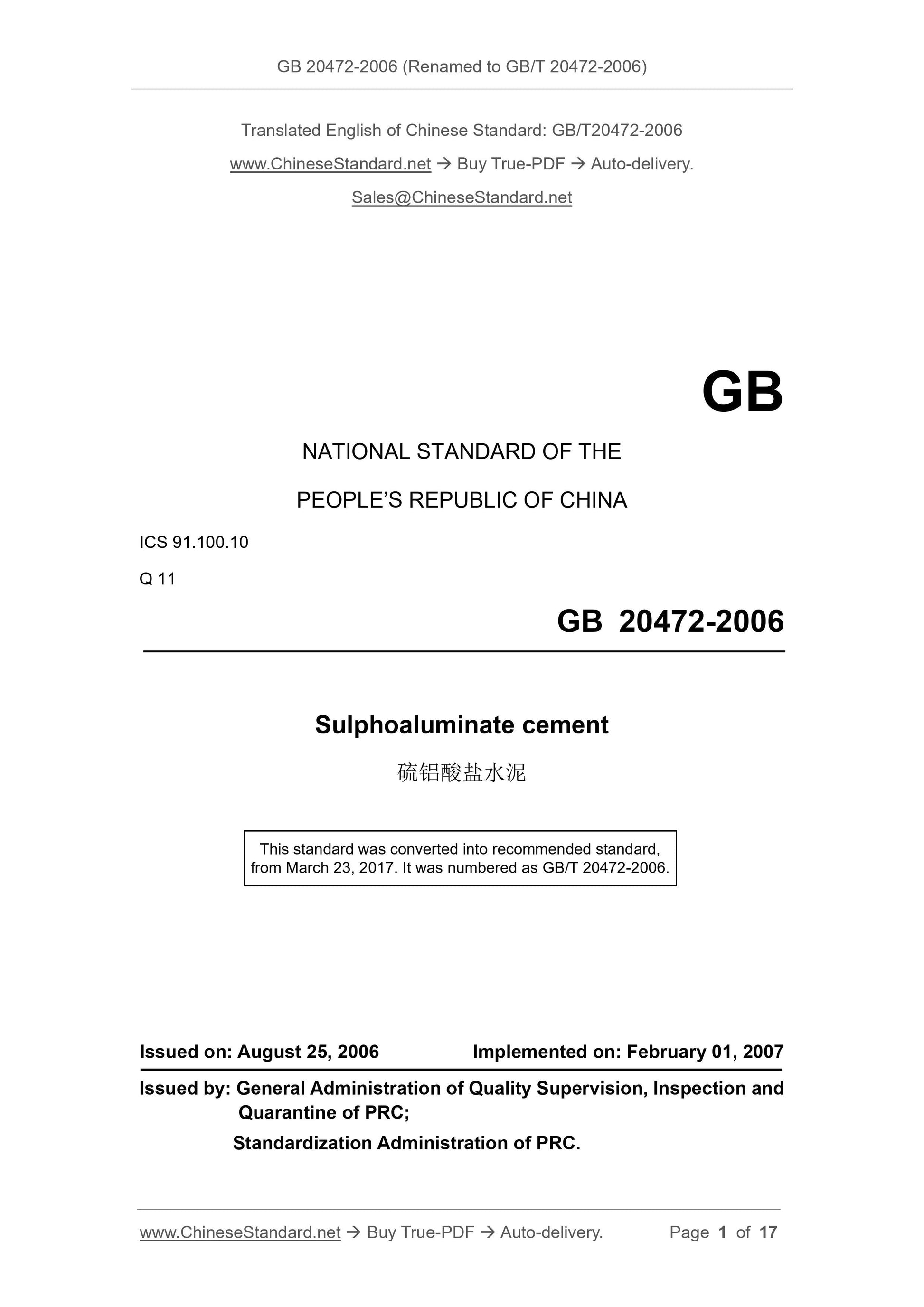 GB 20472-2006 Page 1