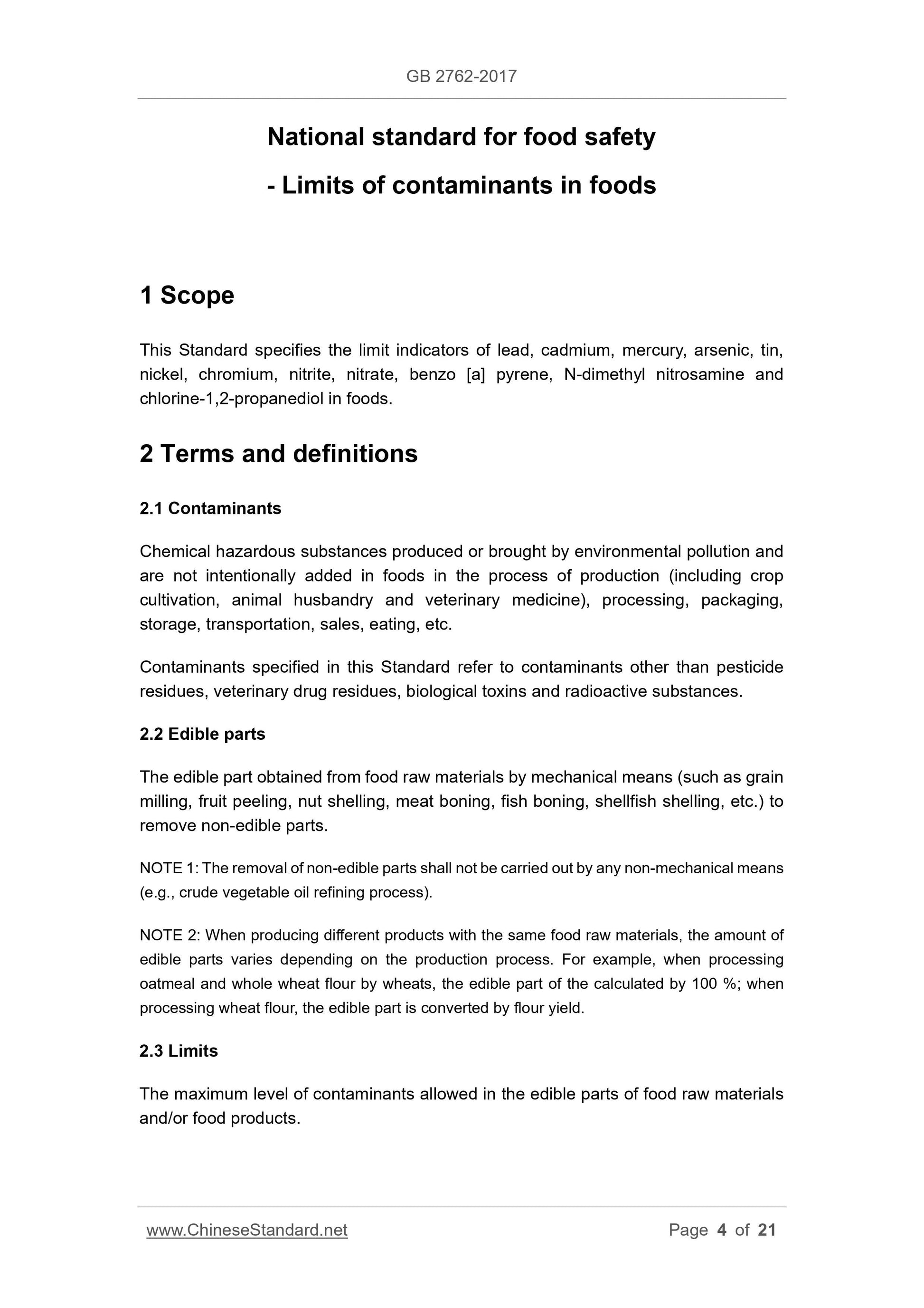 GB 2762-2017 Page 4