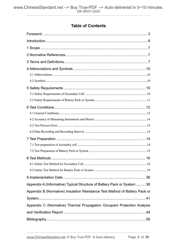 GB 38031-2020 English PDF (GB38031-2020) – Sales@ChineseStandard.net ...