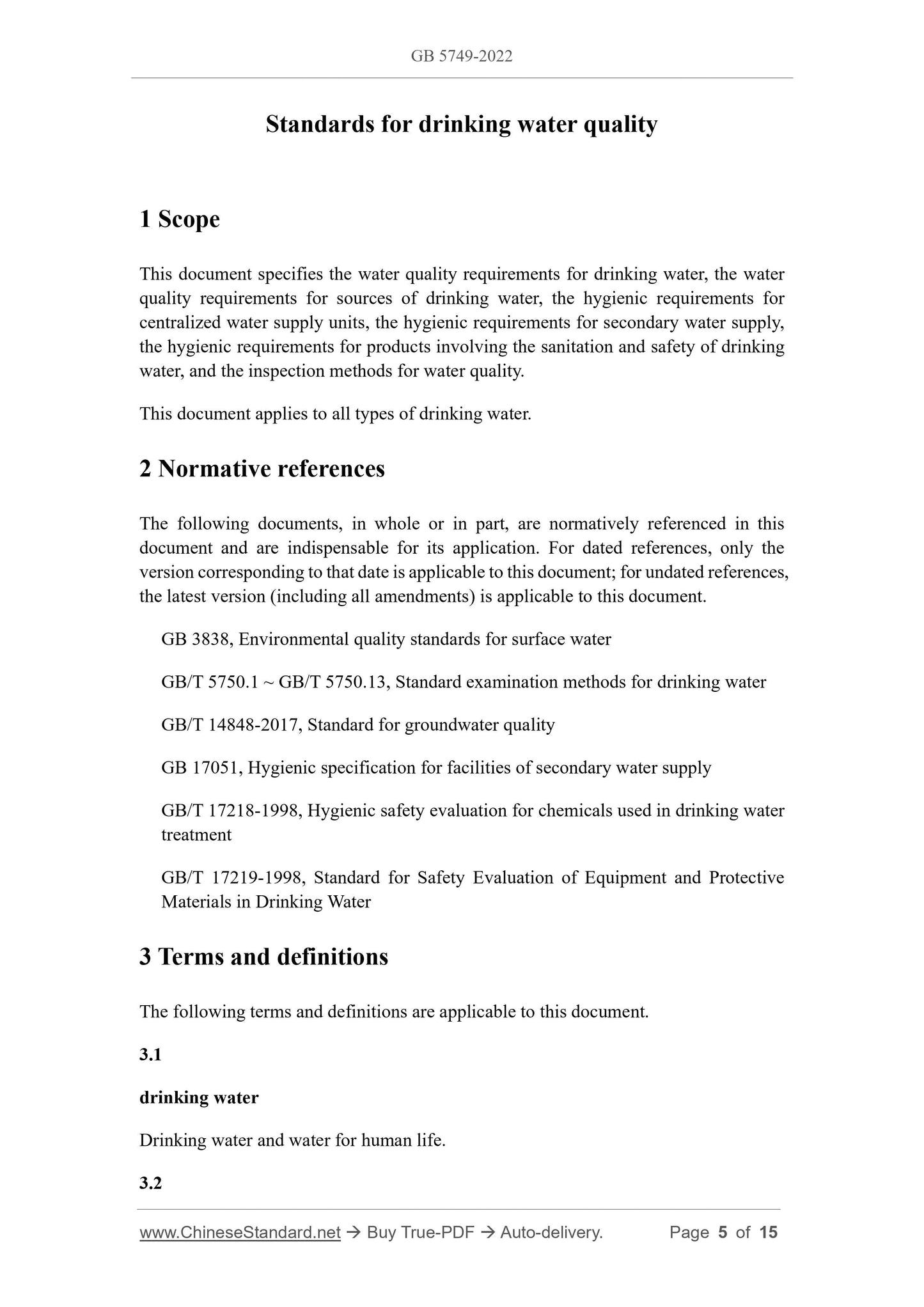 GB 5749-2022 Page 3