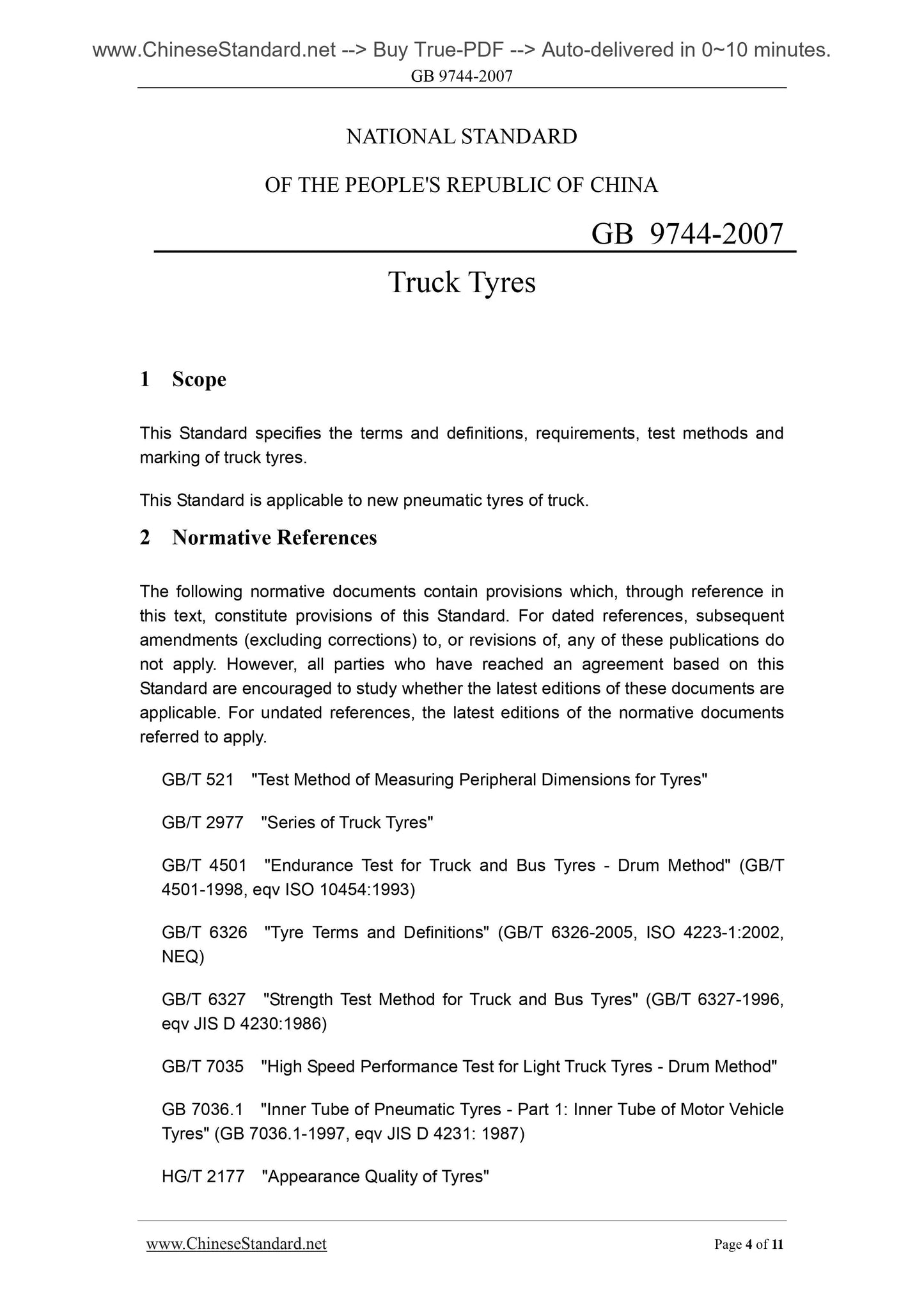 GB 9744-2007 English PDF (GB9744-2007) – Sales@ChineseStandard.net ...