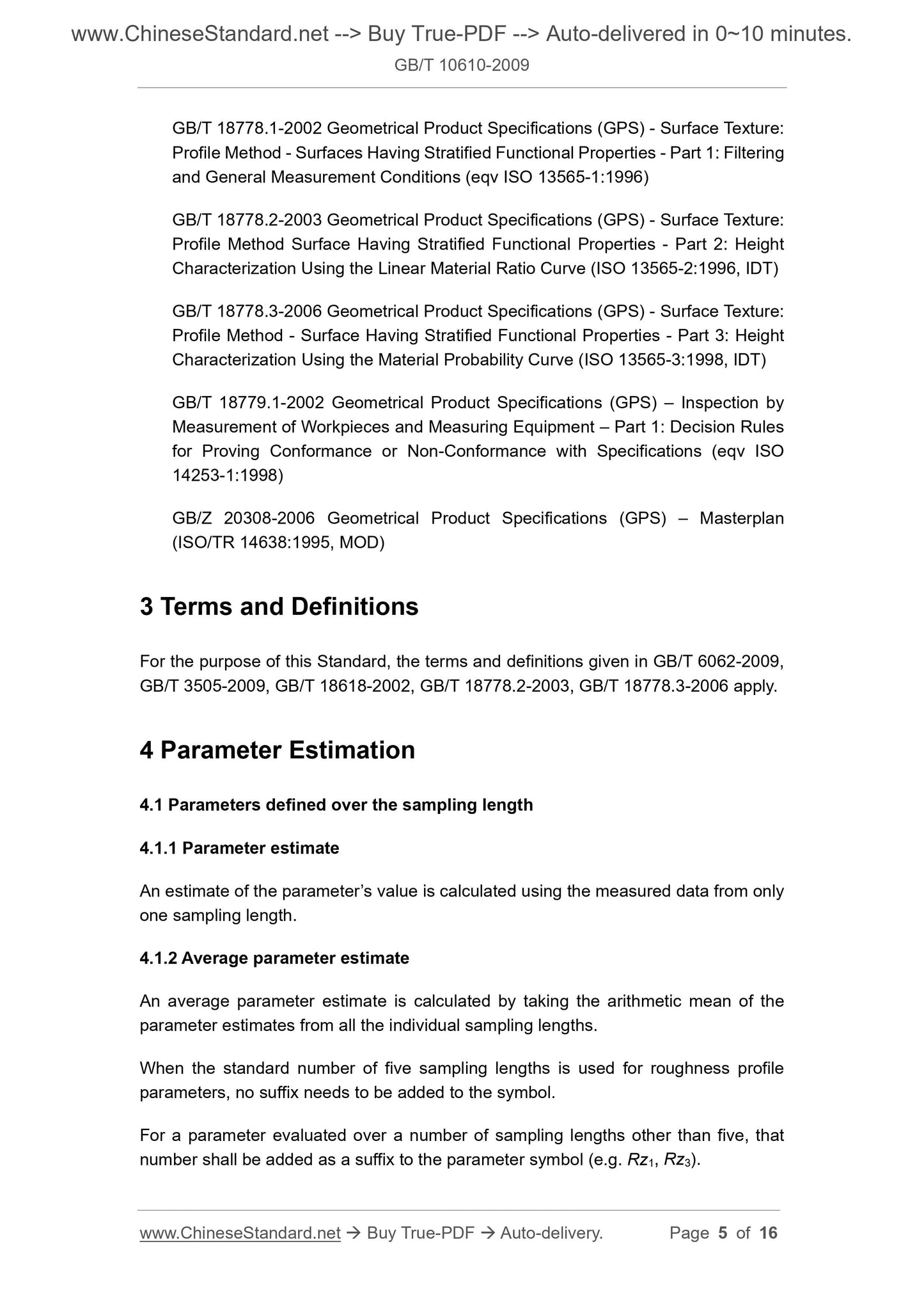 GB/T 10610-2009 Page 5