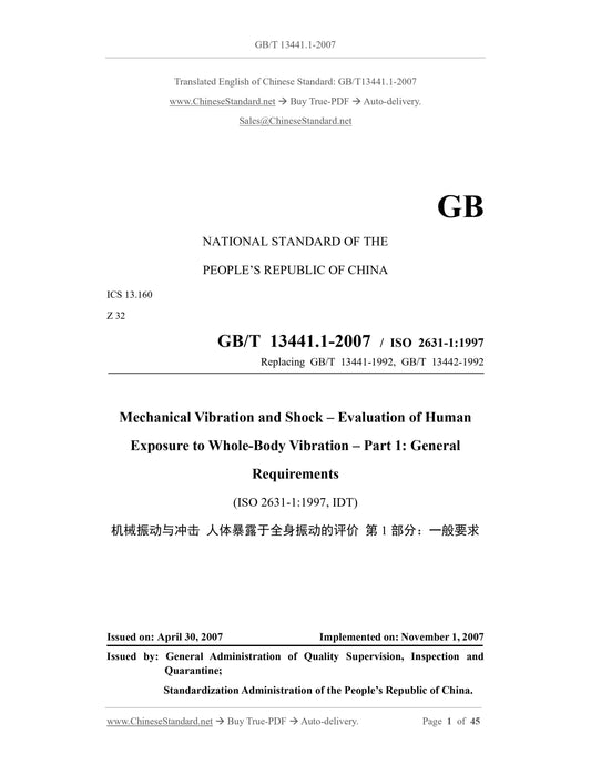 GB/T 13441.1-2007 Page 1