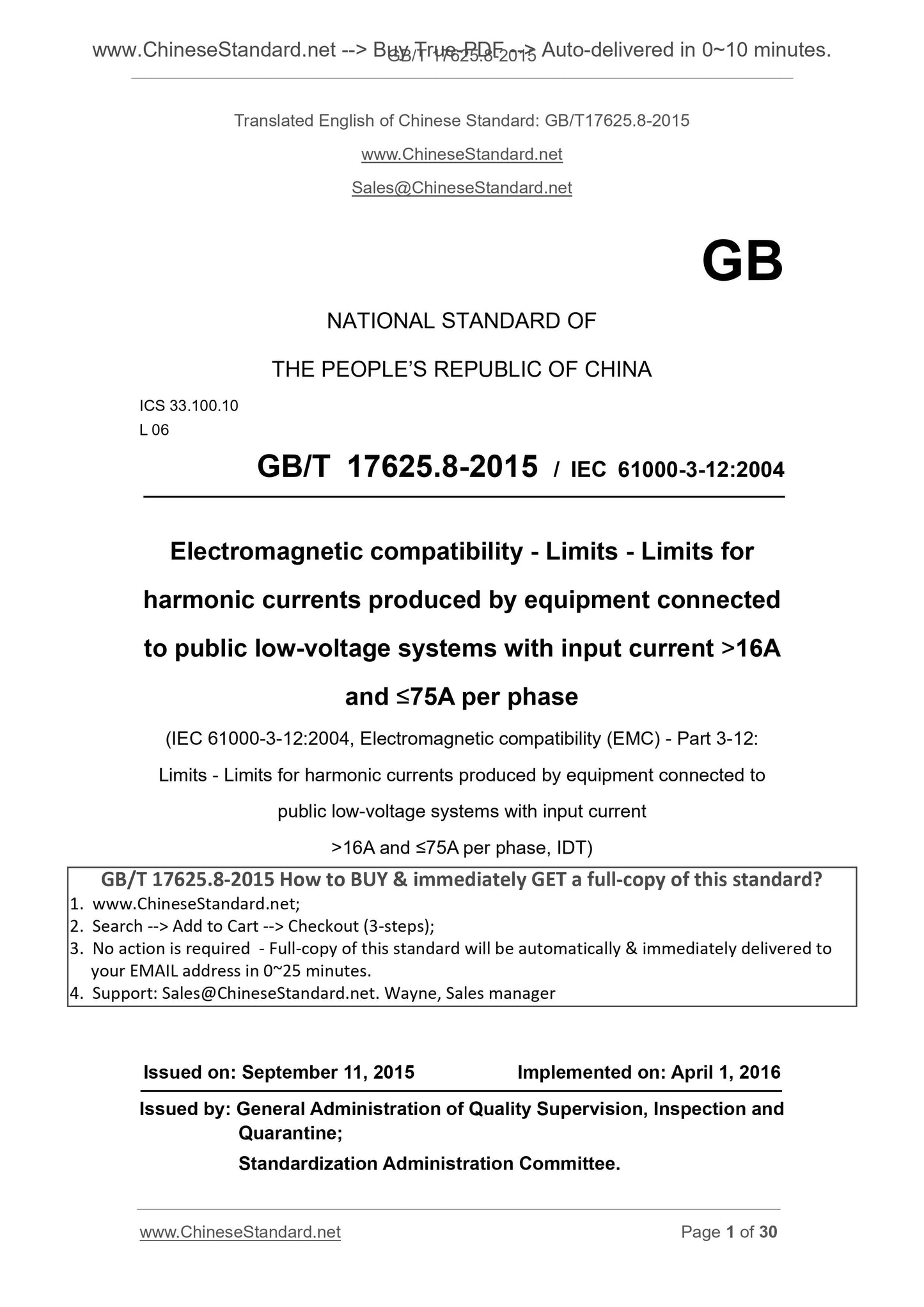 GB/T 17625.8-2015 Page 1