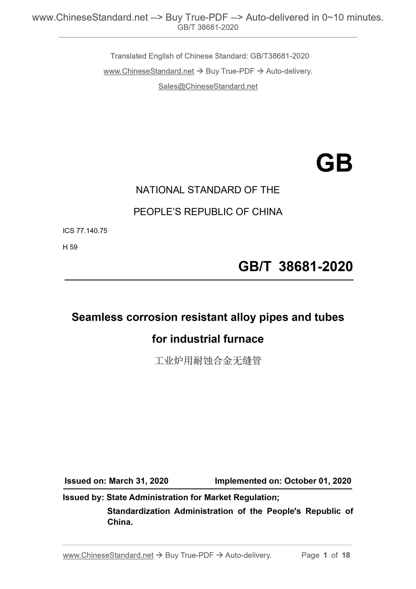 GB/T 38681-2020 Page 1
