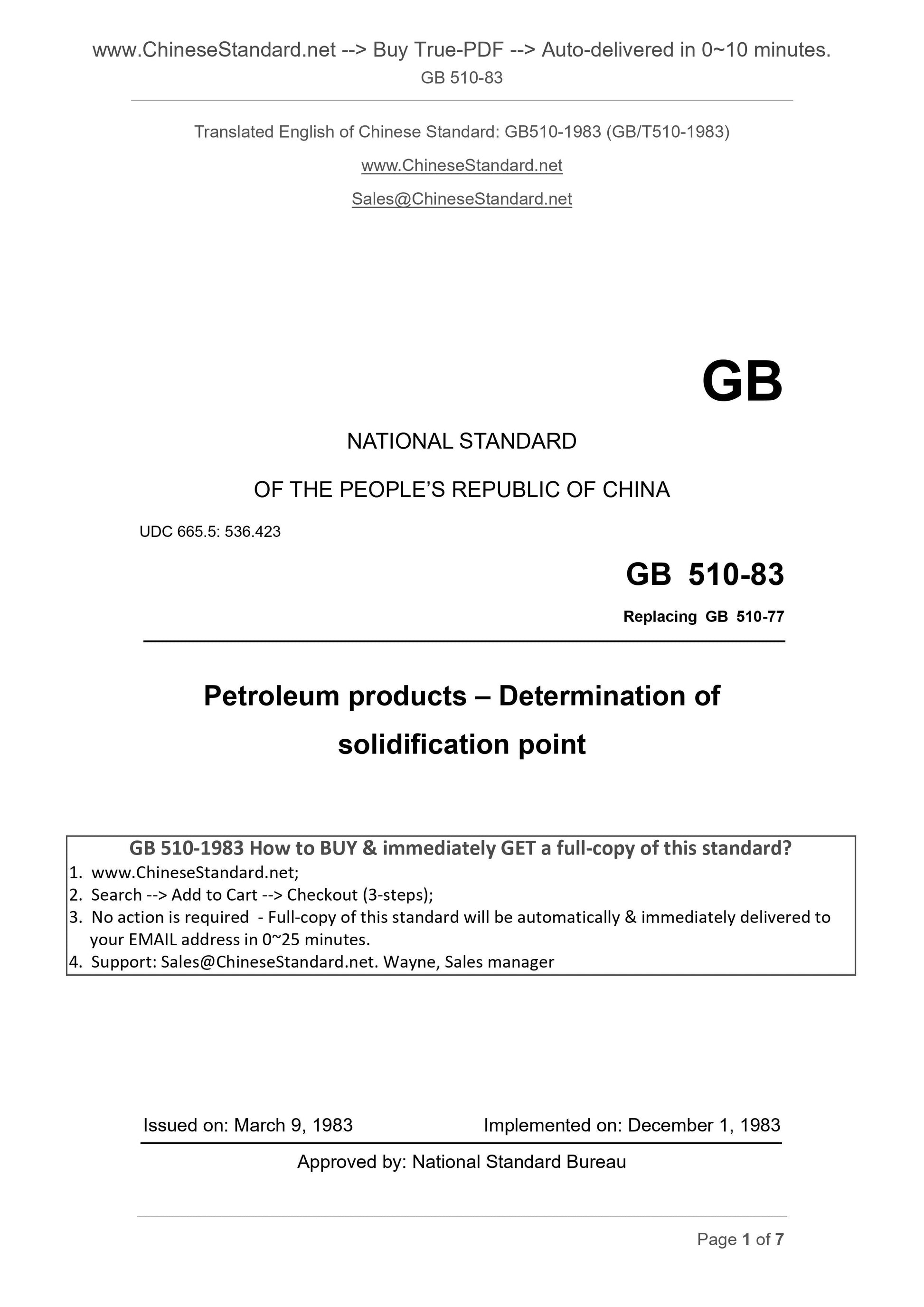 GB/T 510-1983 Page 1