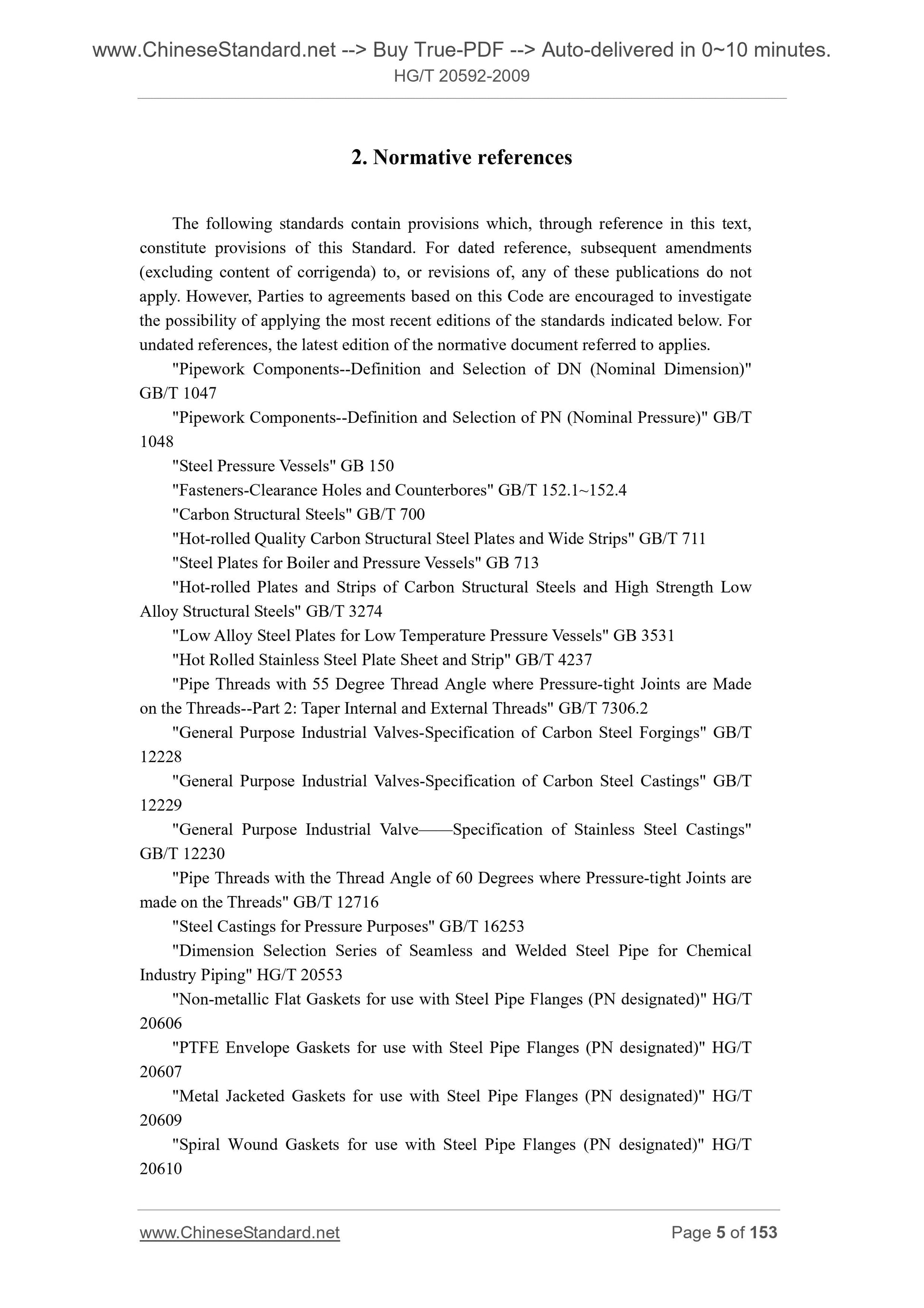 HG/T 20592-2009 Page 5