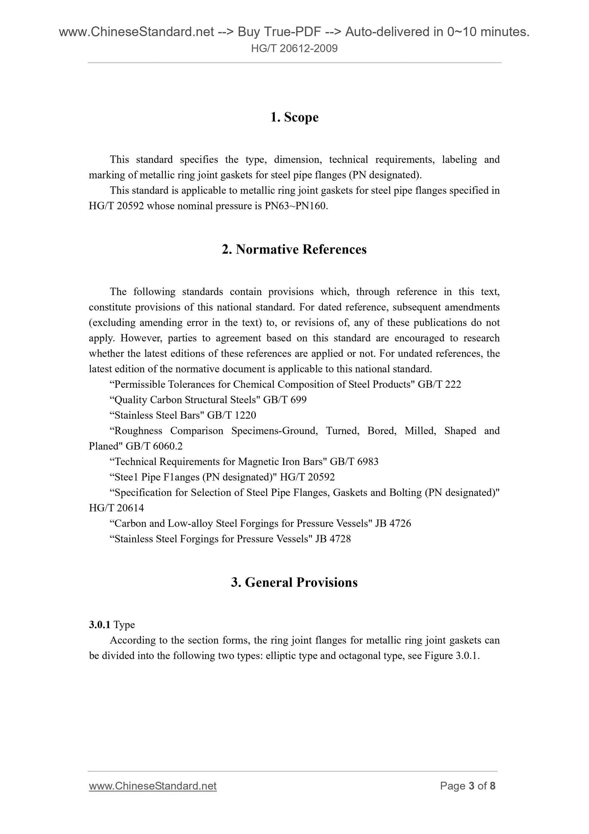 HG/T 20612-2009 Page 3