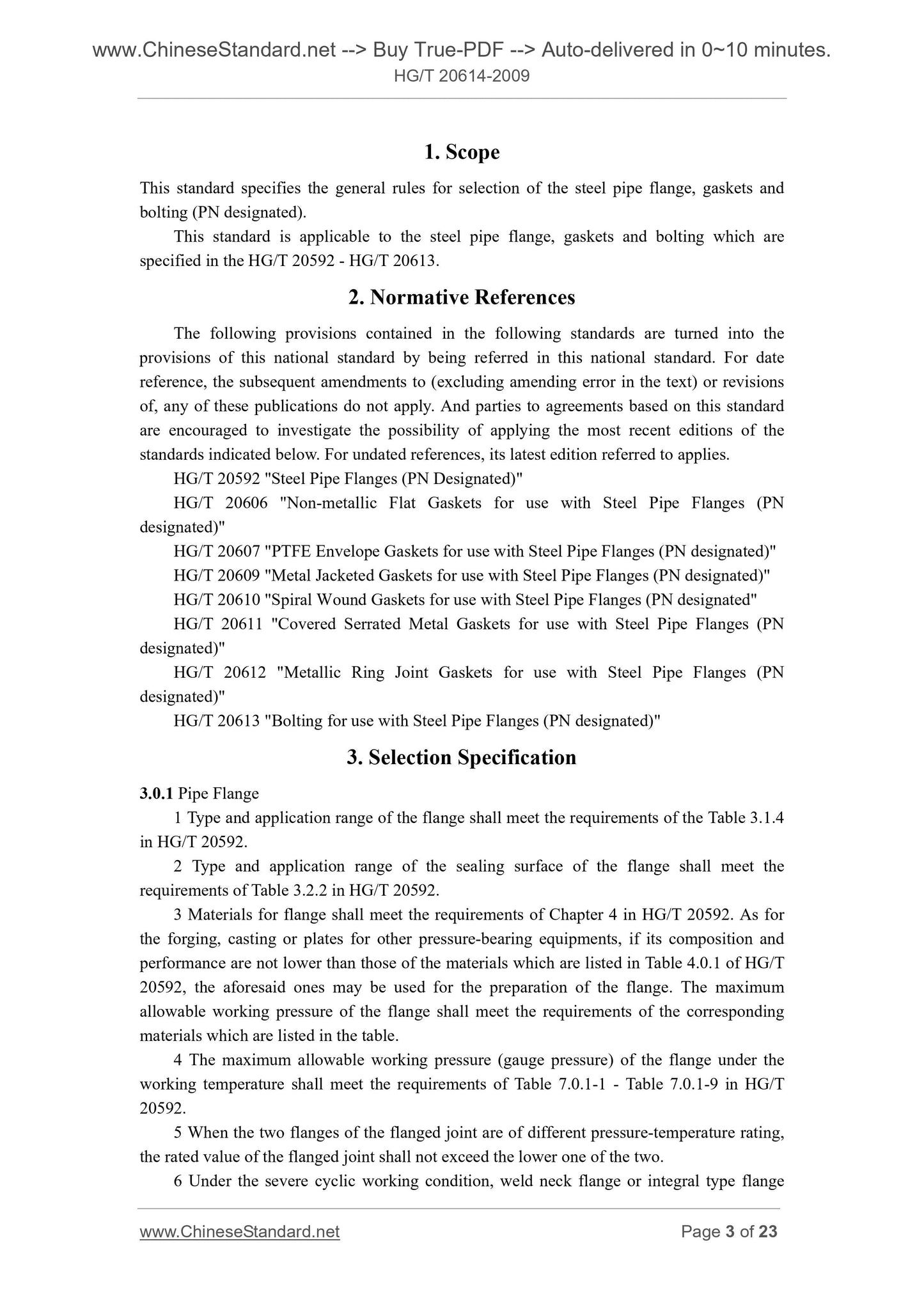 HG/T 20614-2009 Page 3