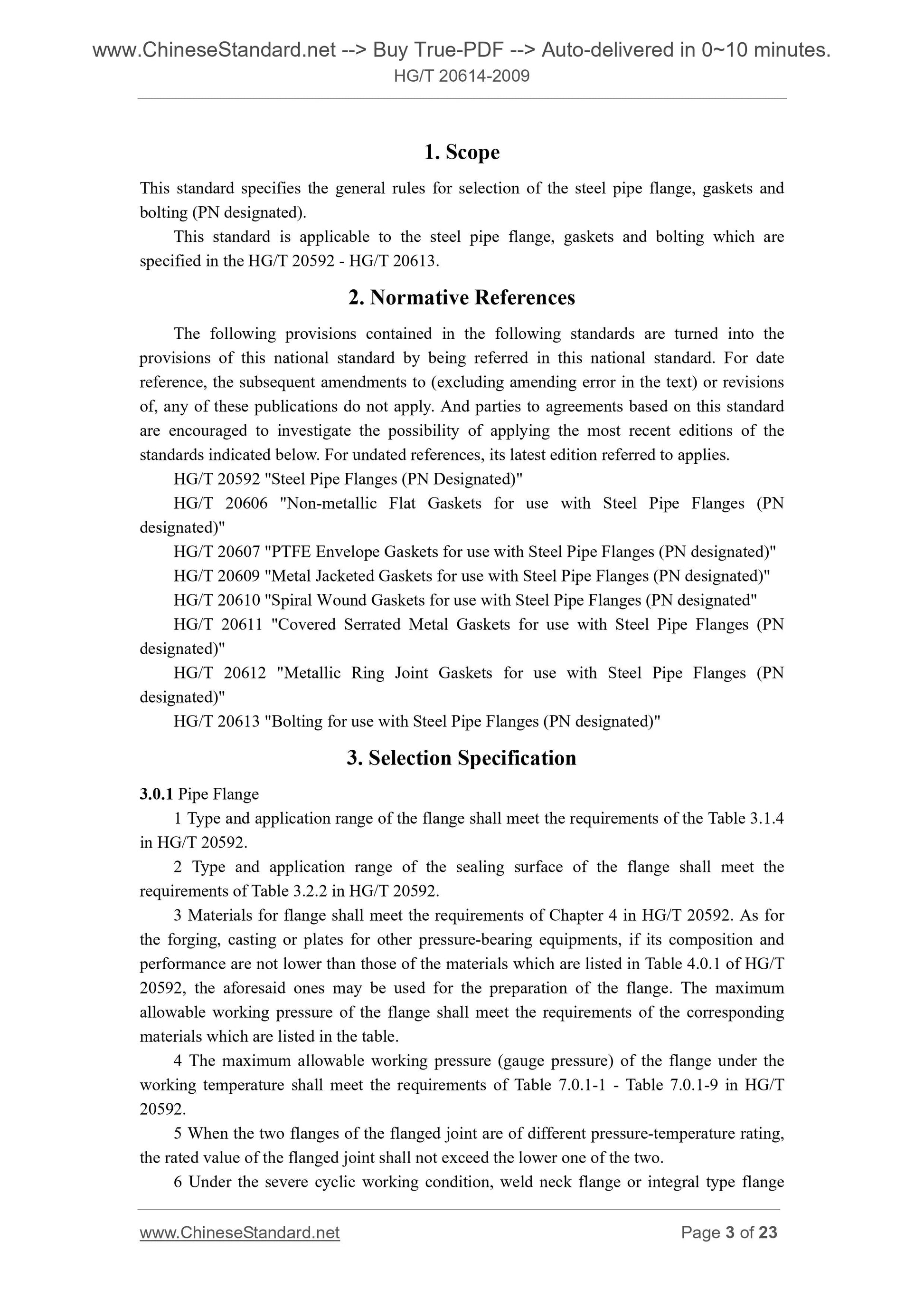 HG/T 20614-2009 Page 3