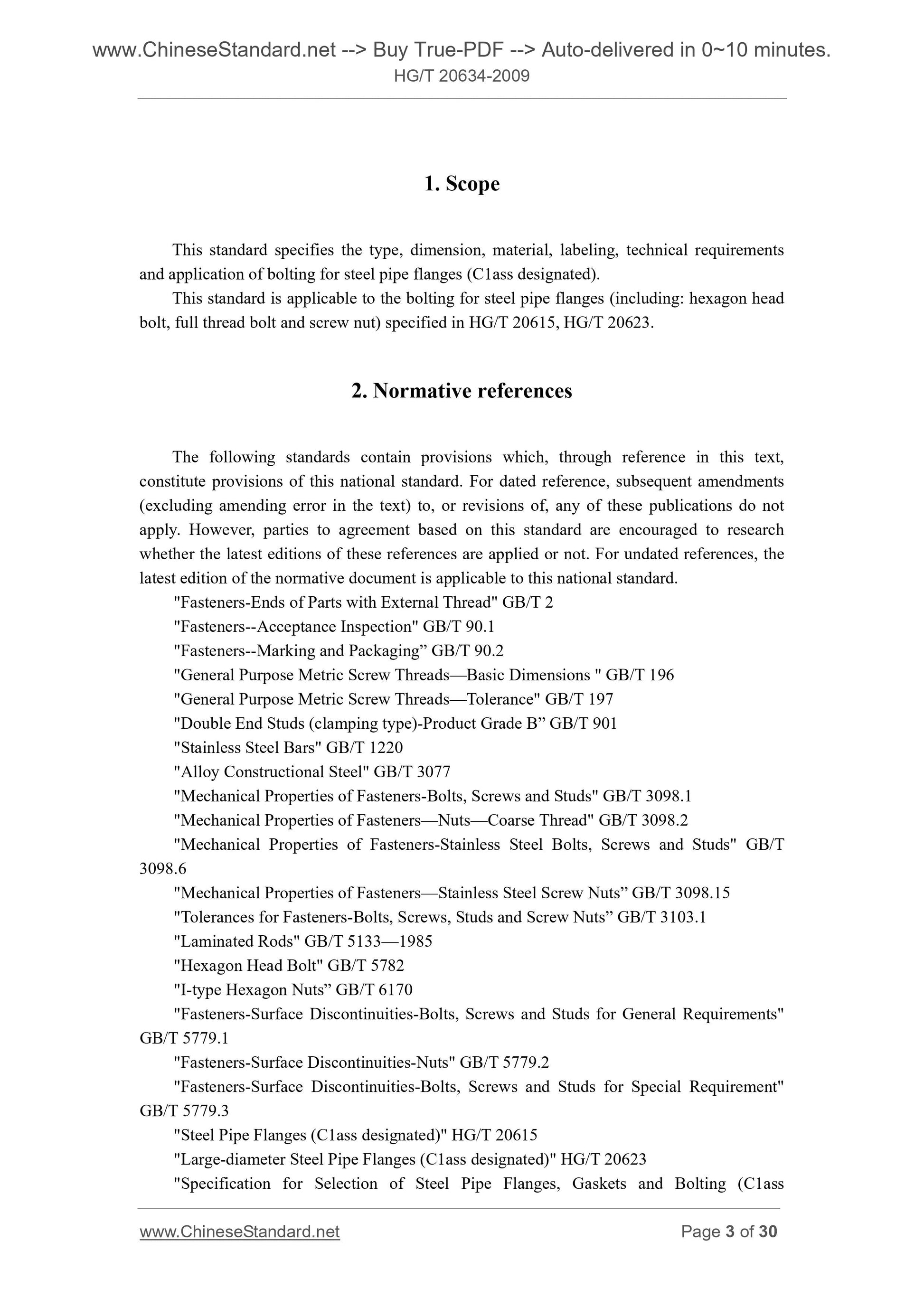 HG/T 20634-2009 Page 3
