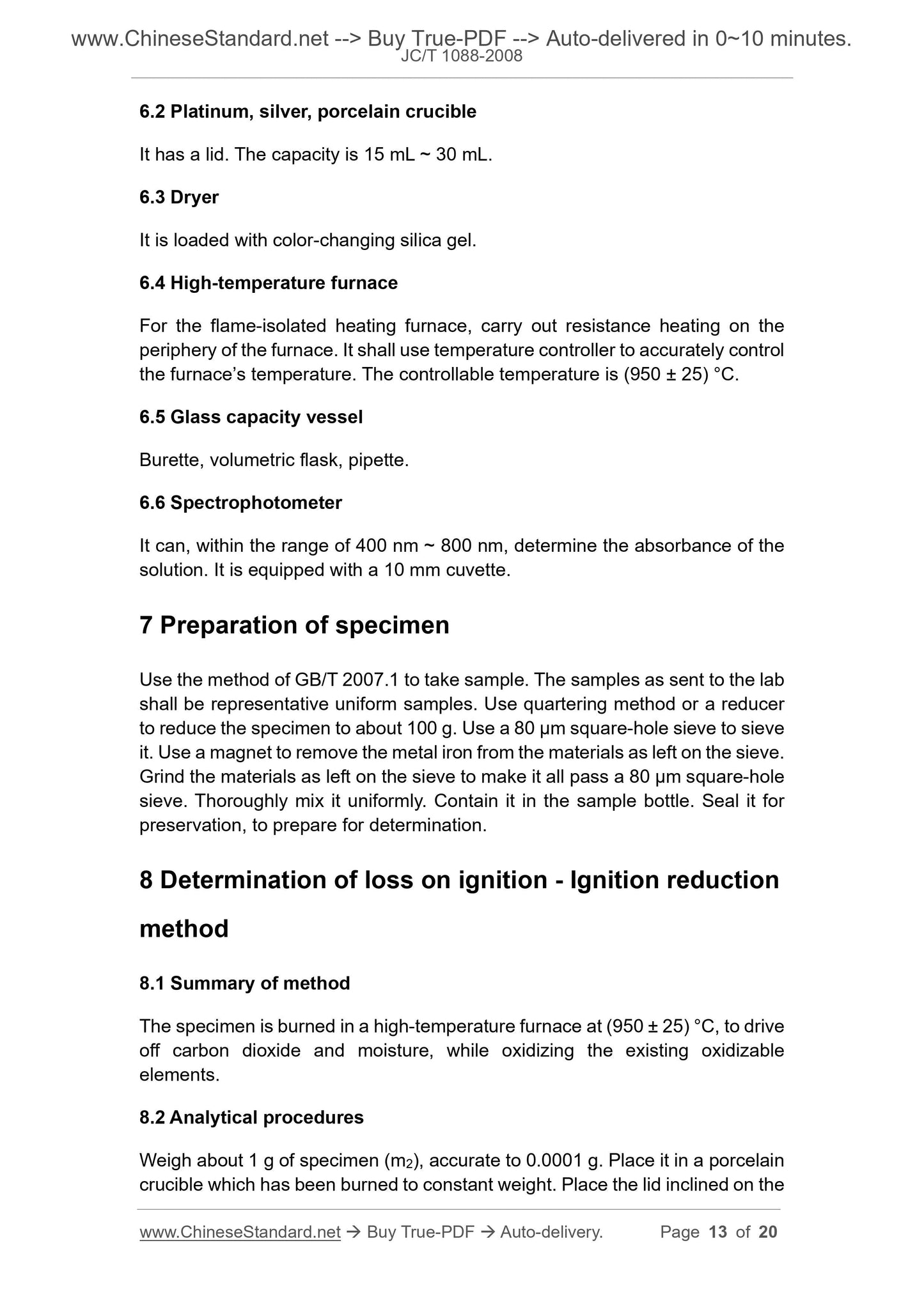 JC/T 1088-2008 Page 8