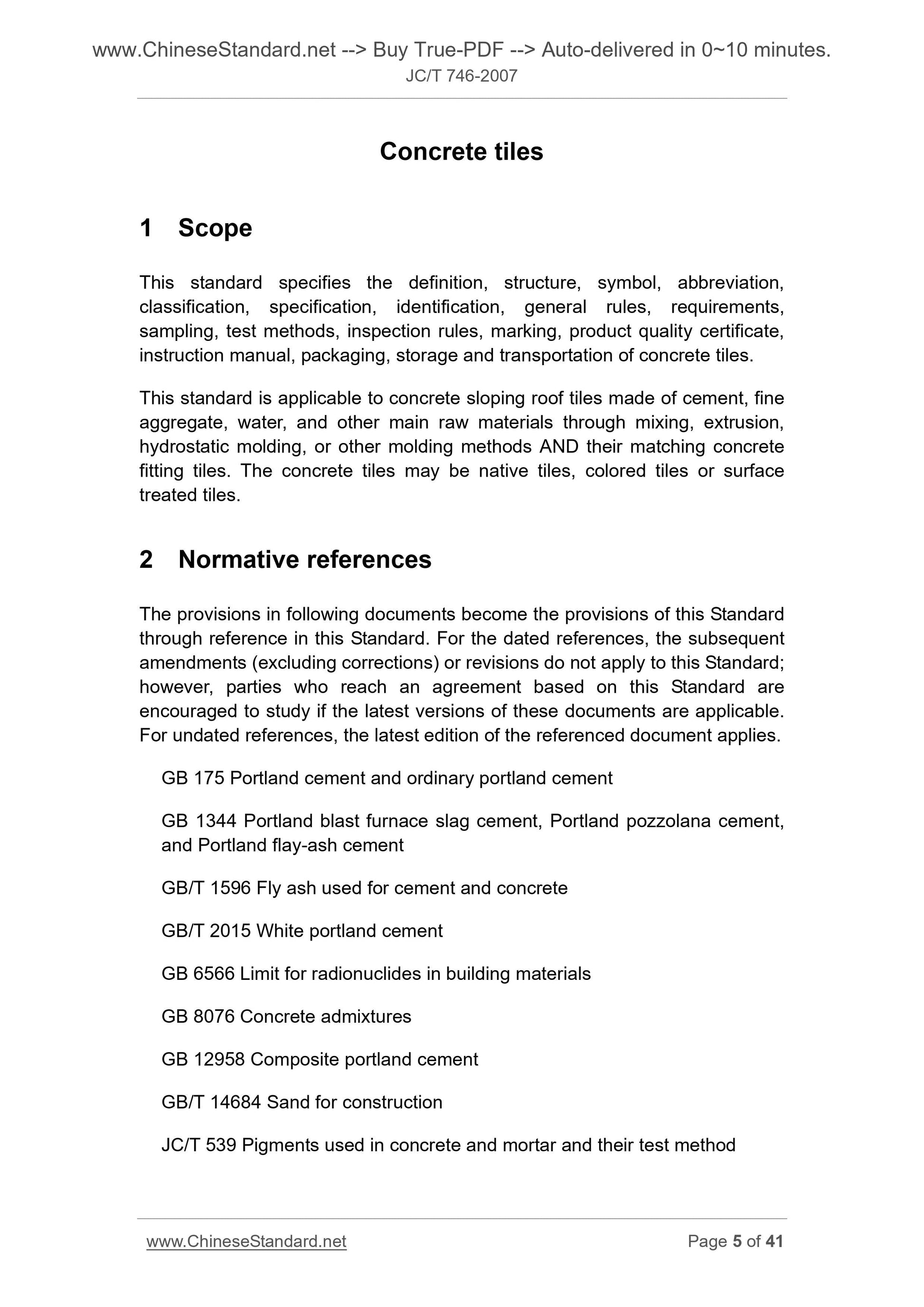 JC/T 746-2007 Page 4