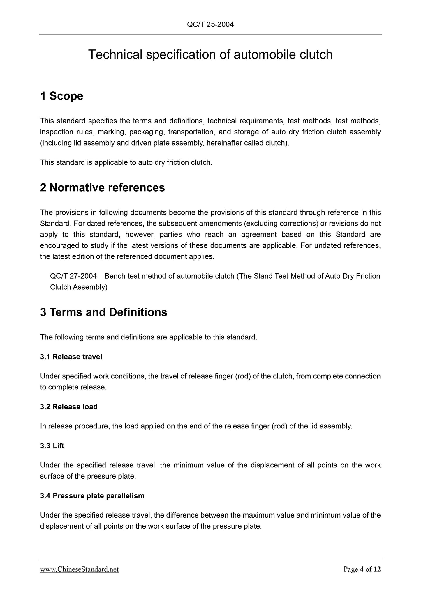 QC/T 25-2004 Page 4