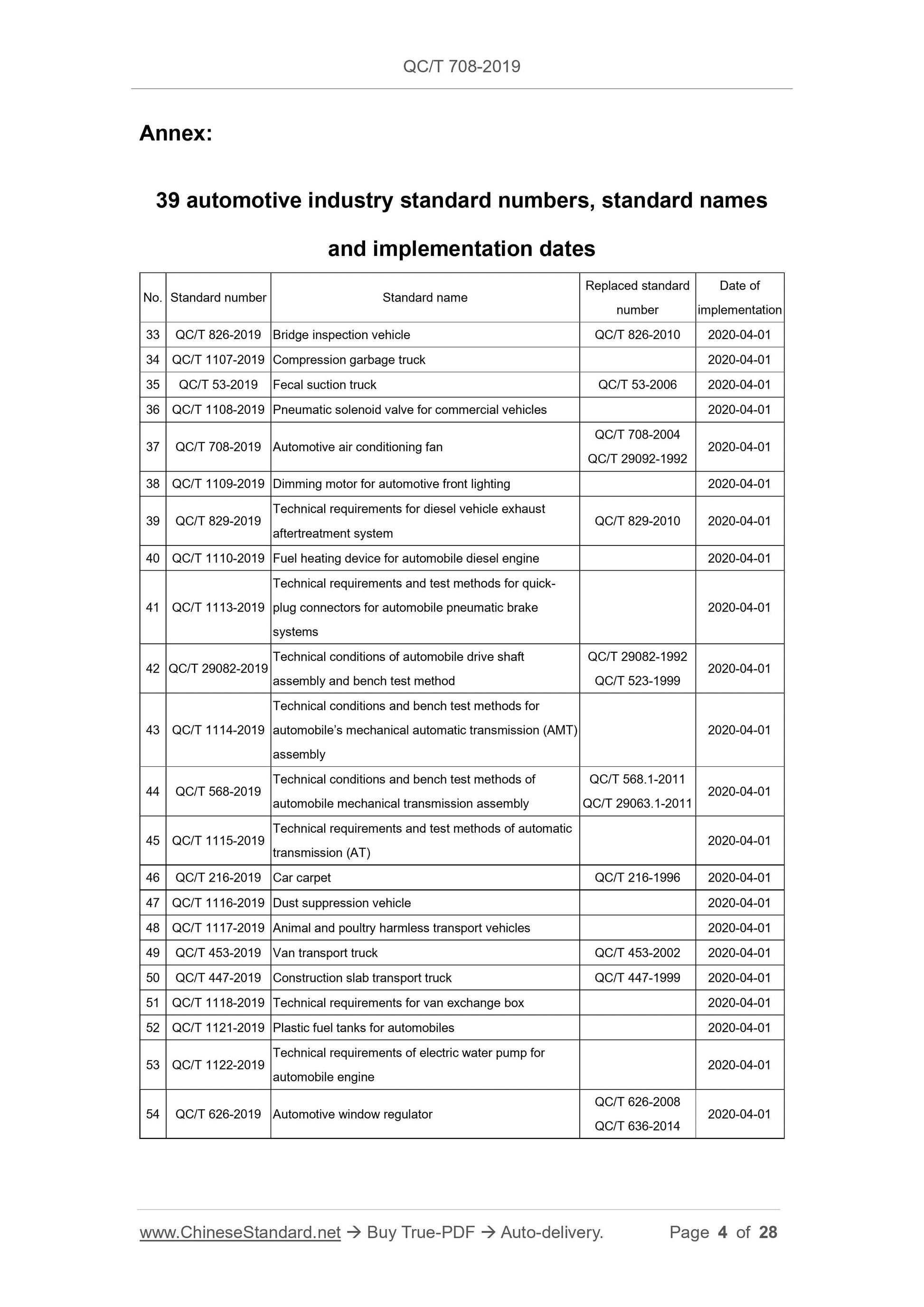 QC/T 708-2019 Page 4