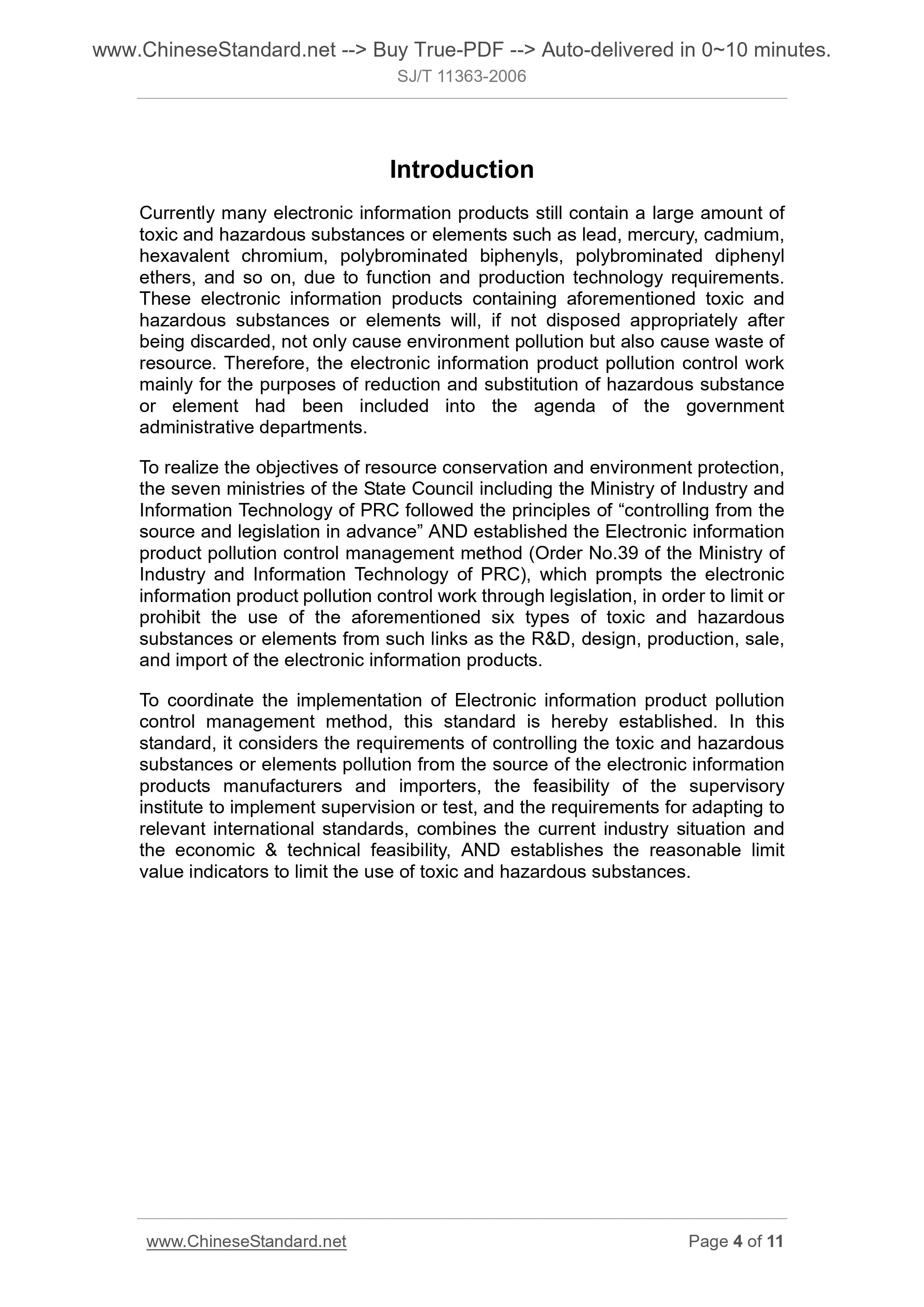 SJ/T 11363-2006 English PDF (SJ/T11363-2006) – www