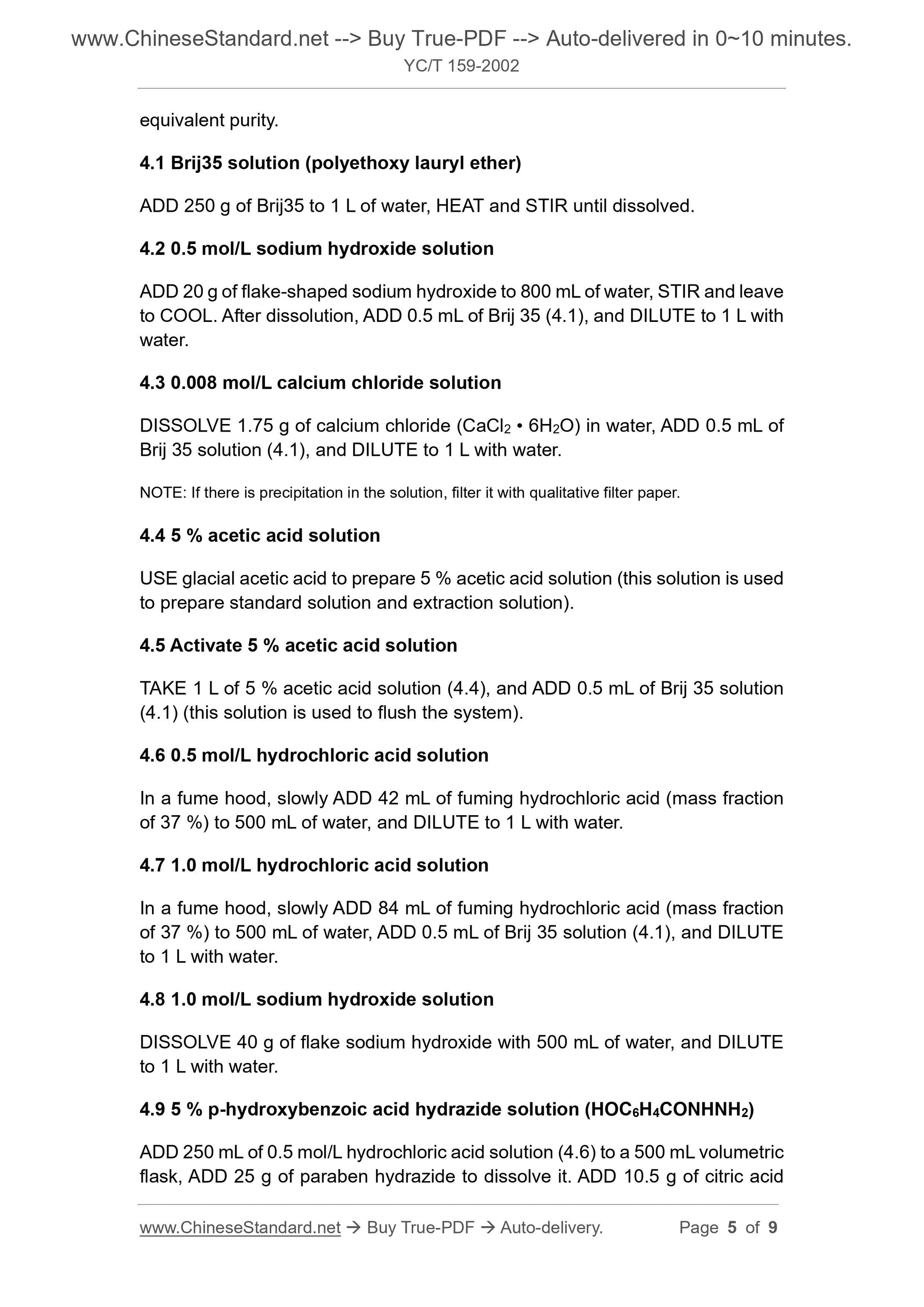 YC/T 159-2002 Page 4