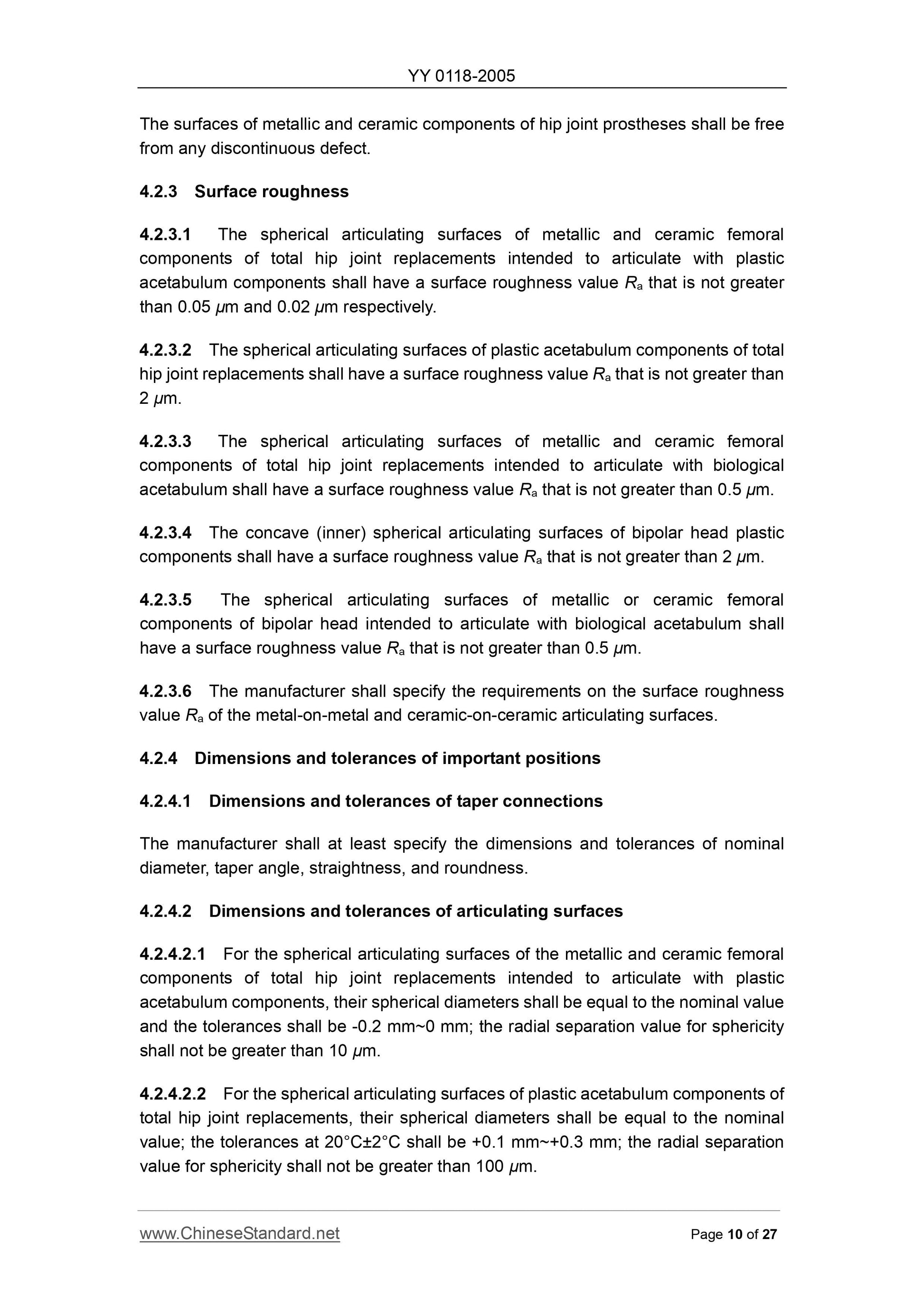 YY 0118-2005 Page 10