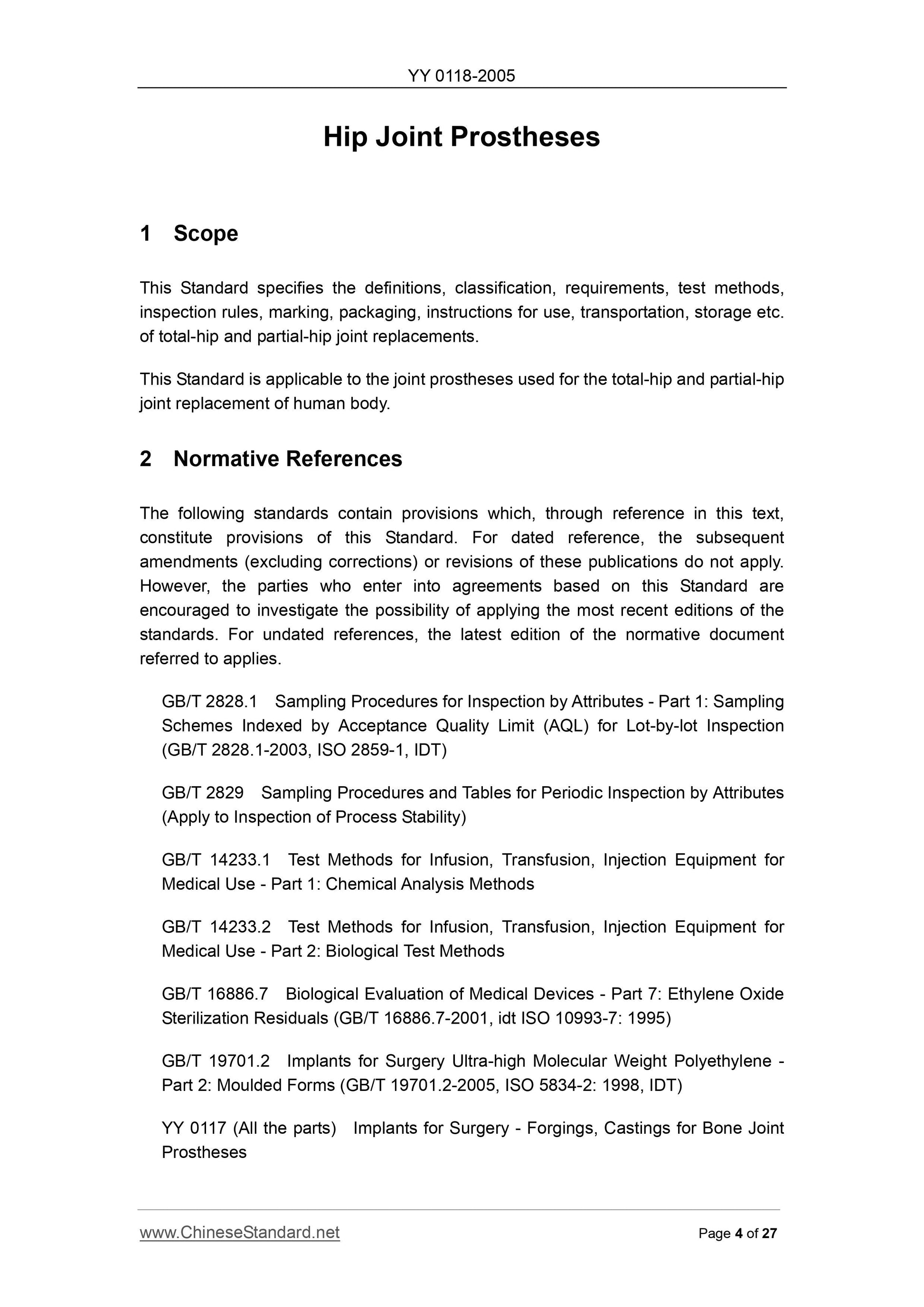 YY 0118-2005 Page 4