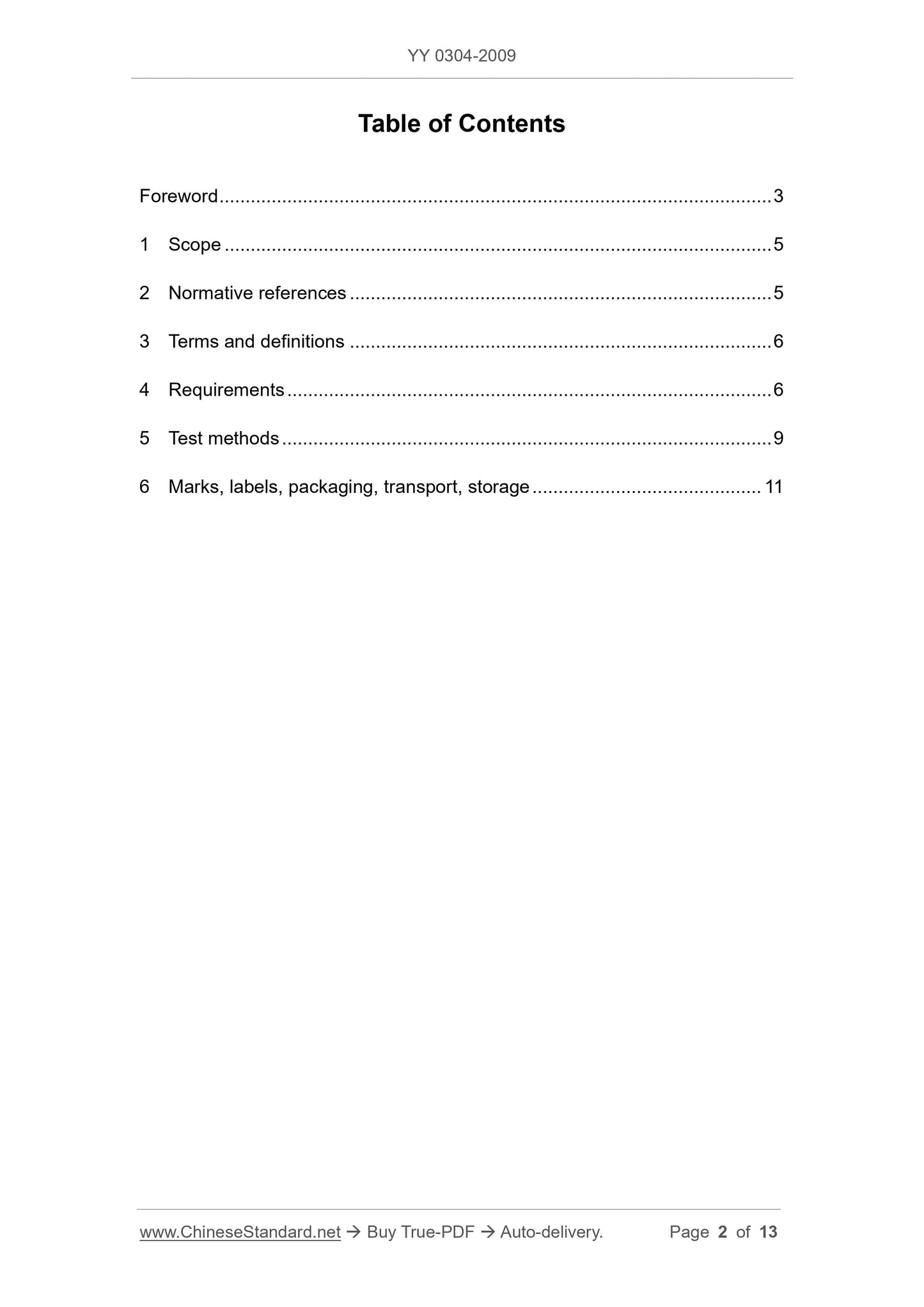 YY 0304-2009 Page 2