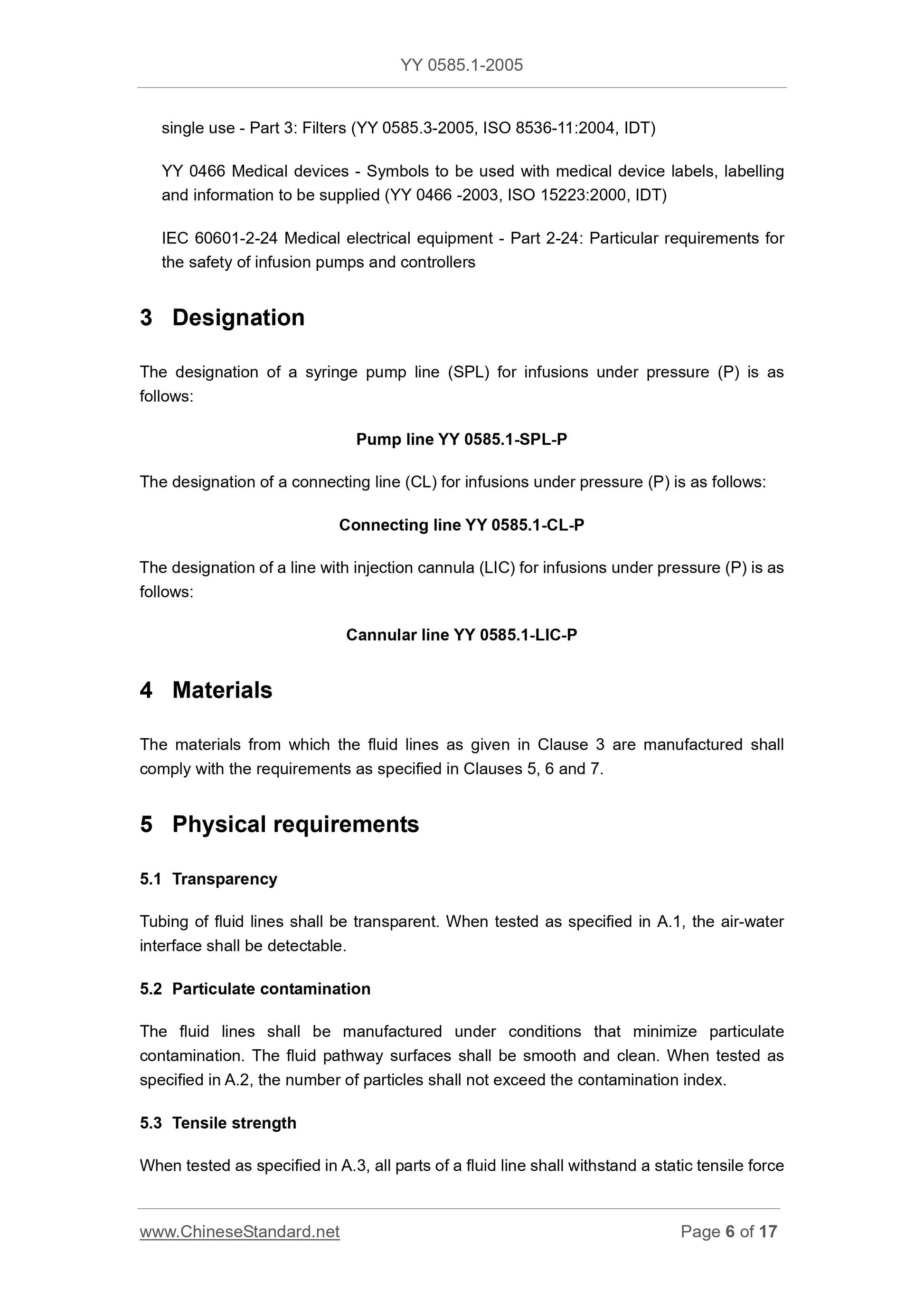 YY 0585.1-2005 Page 6