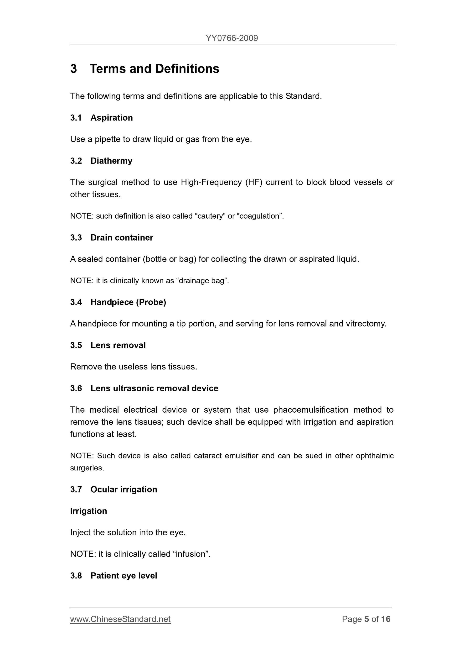 YY 0766-2009 Page 5