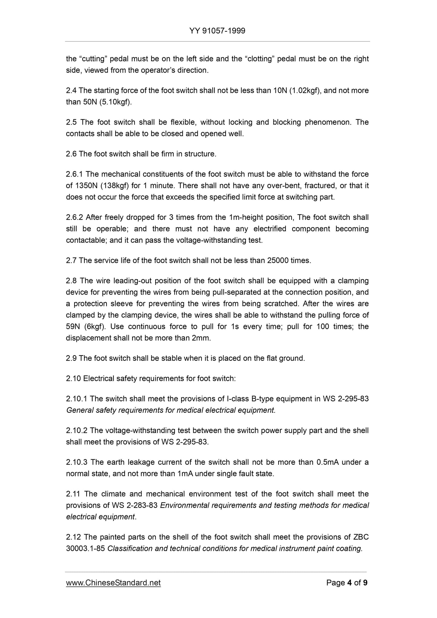 YY 91057-1999 Page 4