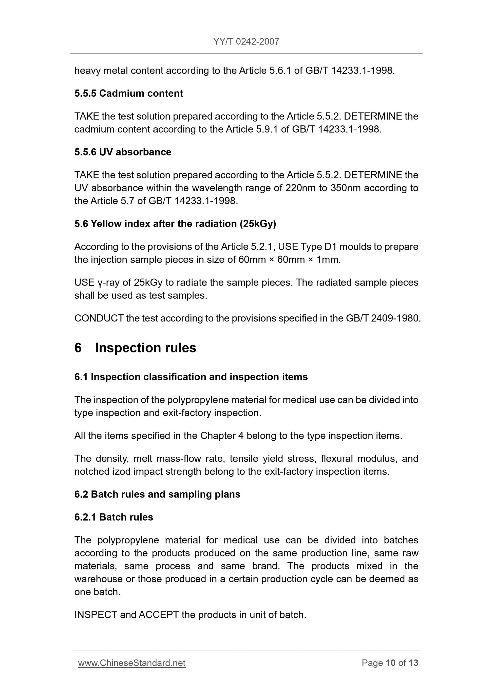 YY/T 0242-2007 Page 10