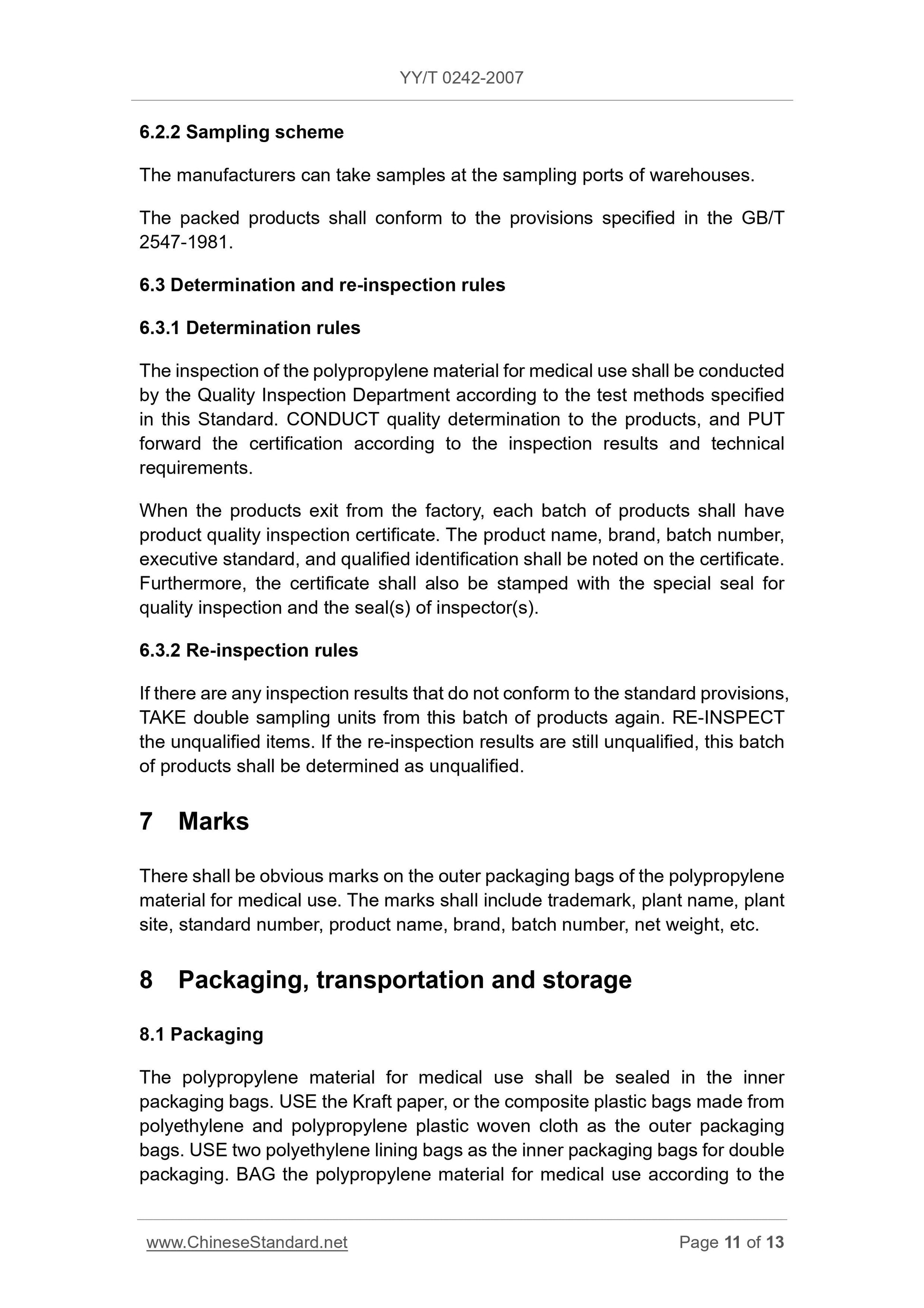 YY/T 0242-2007 Page 11