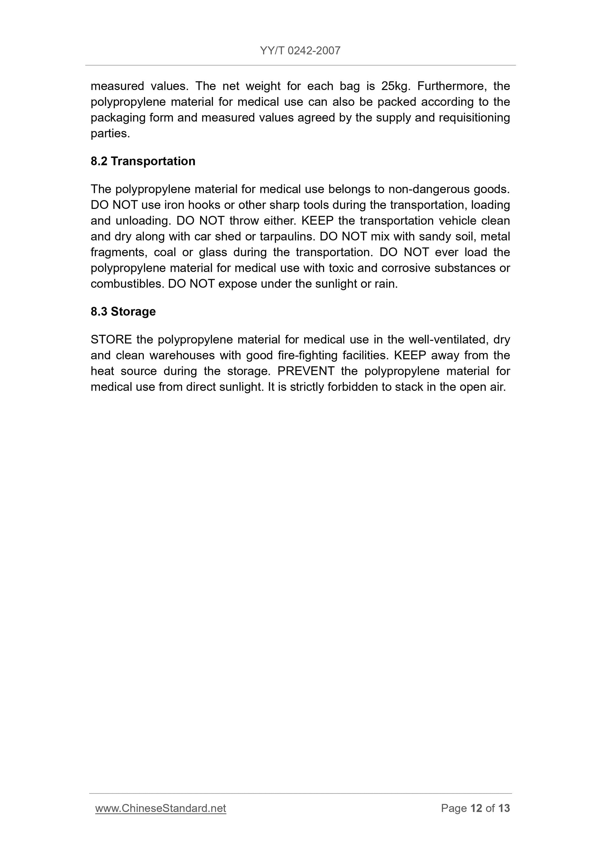 YY/T 0242-2007 Page 12