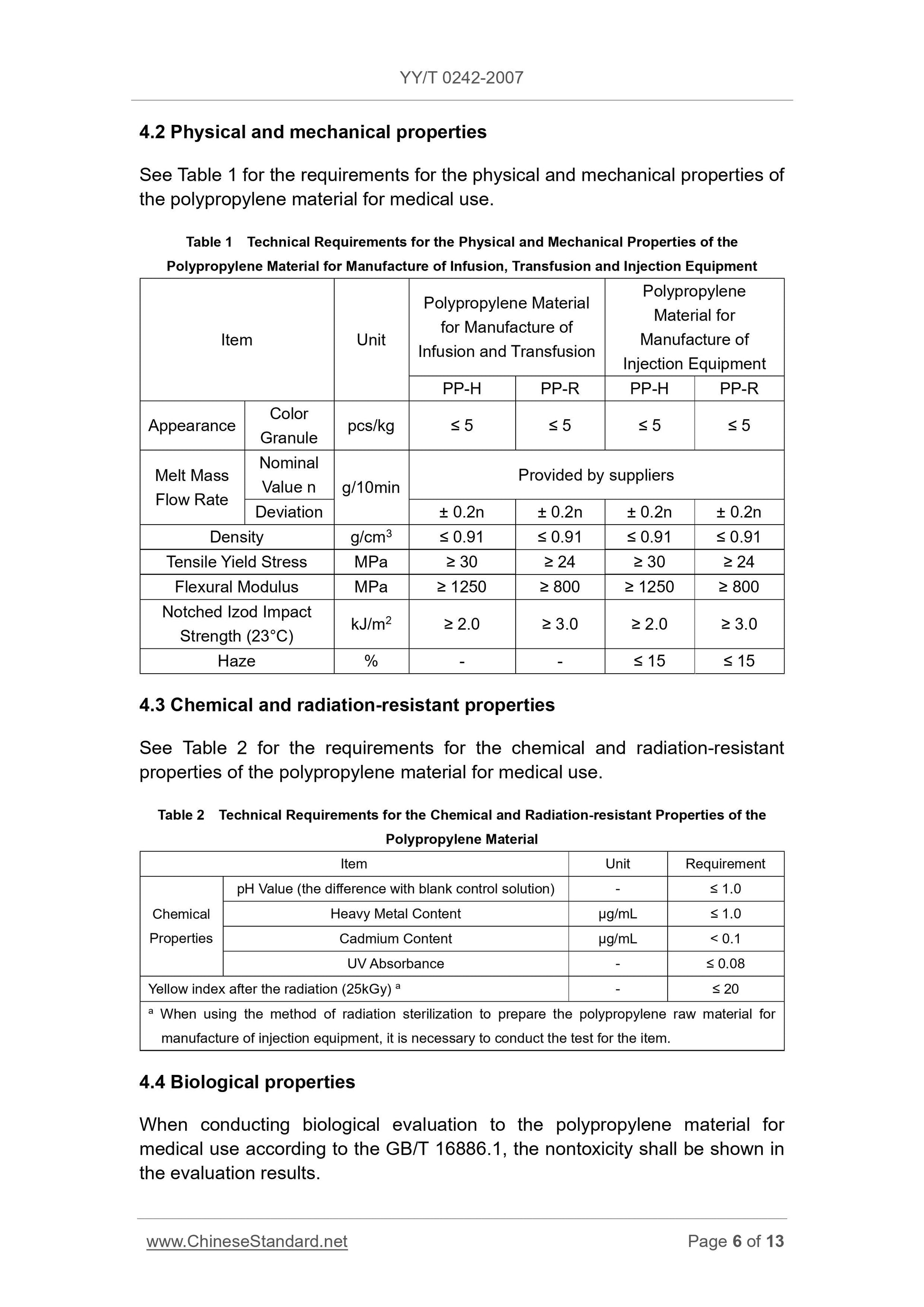YY/T 0242-2007 Page 6