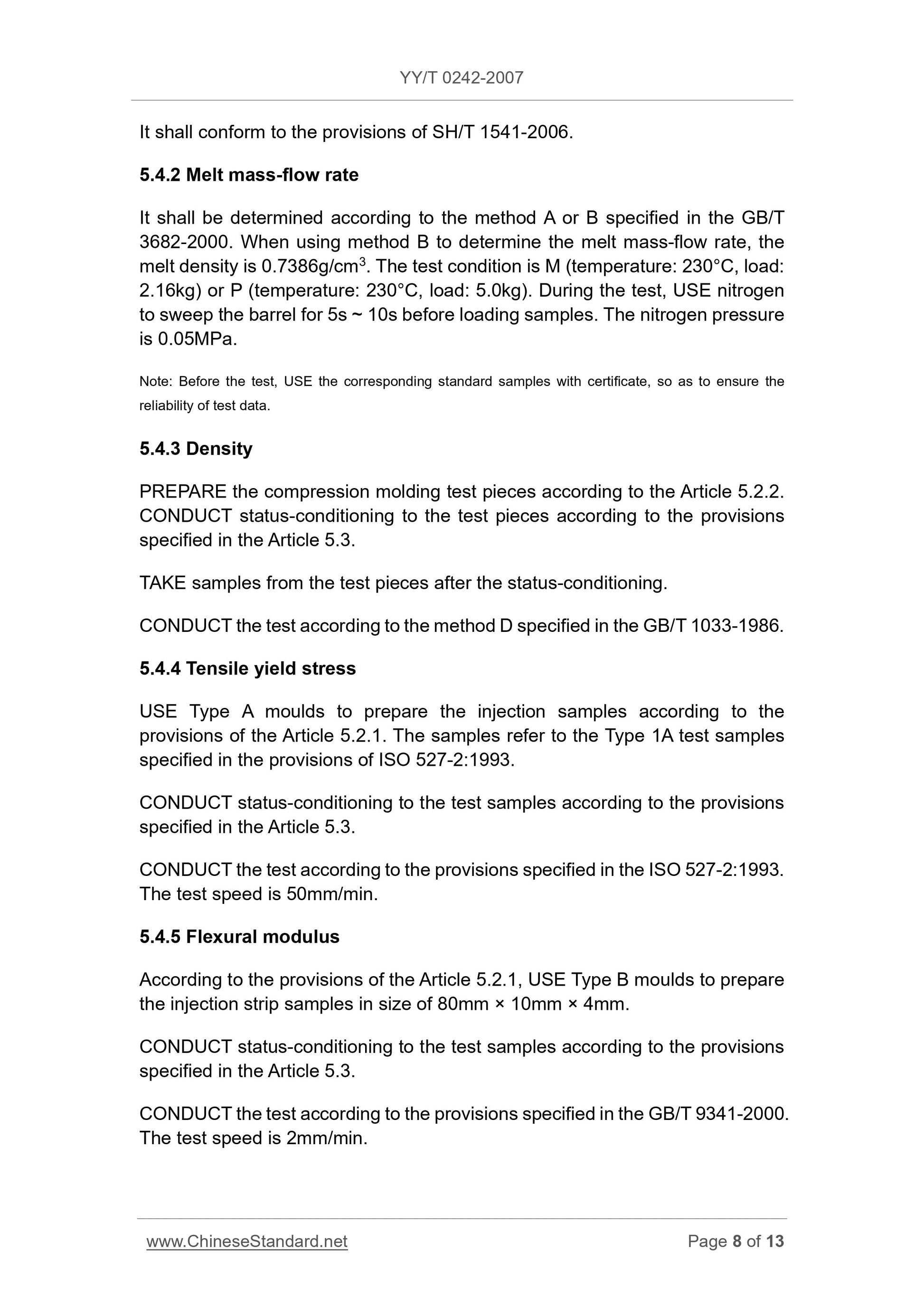 YY/T 0242-2007 Page 8