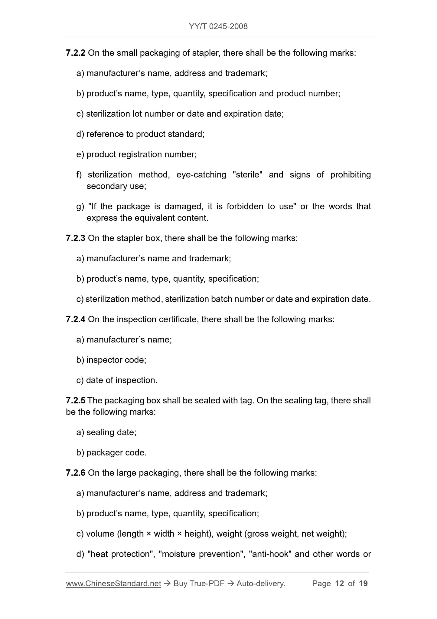 YY/T 0245-2008 Page 12