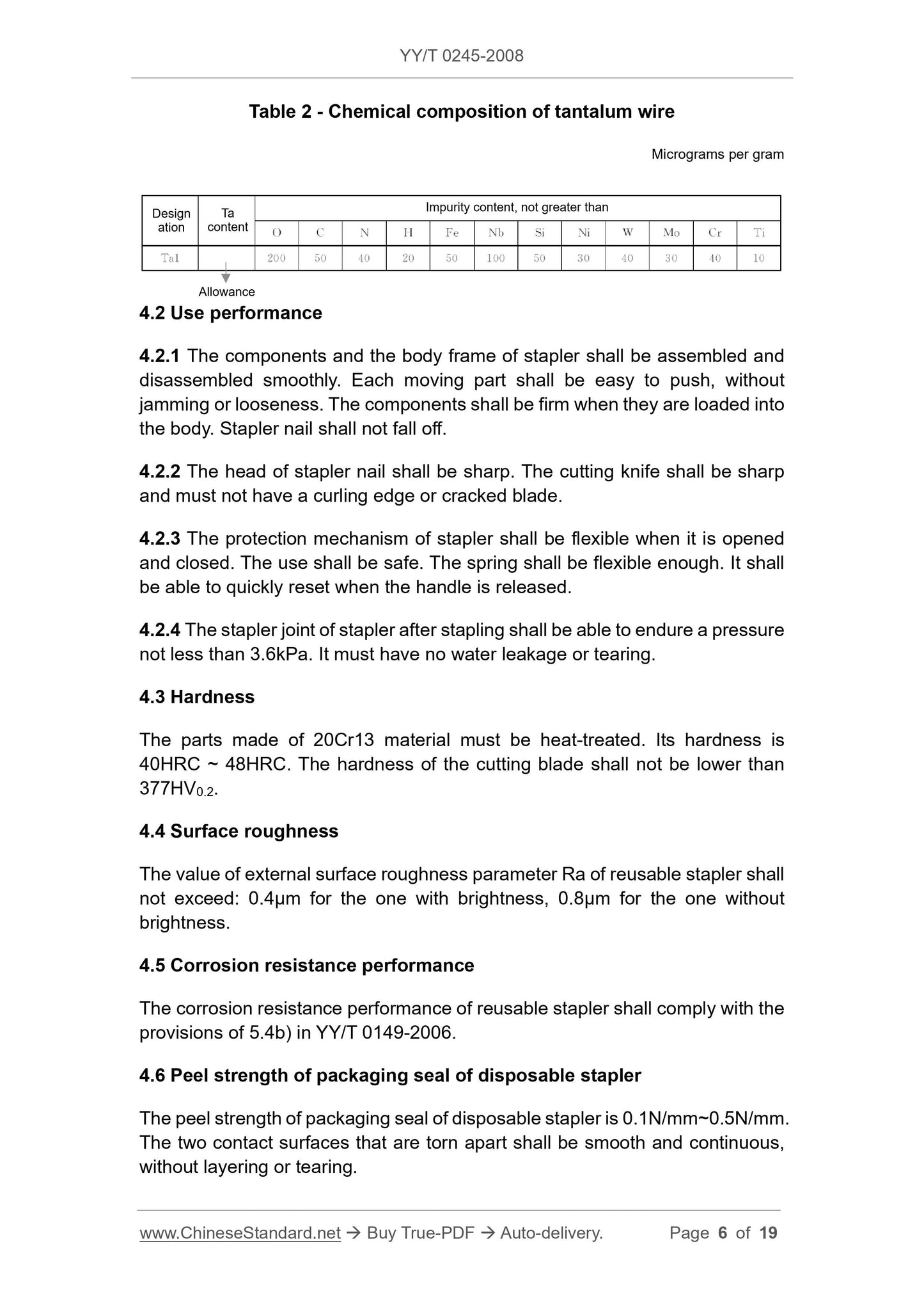 YY/T 0245-2008 Page 6