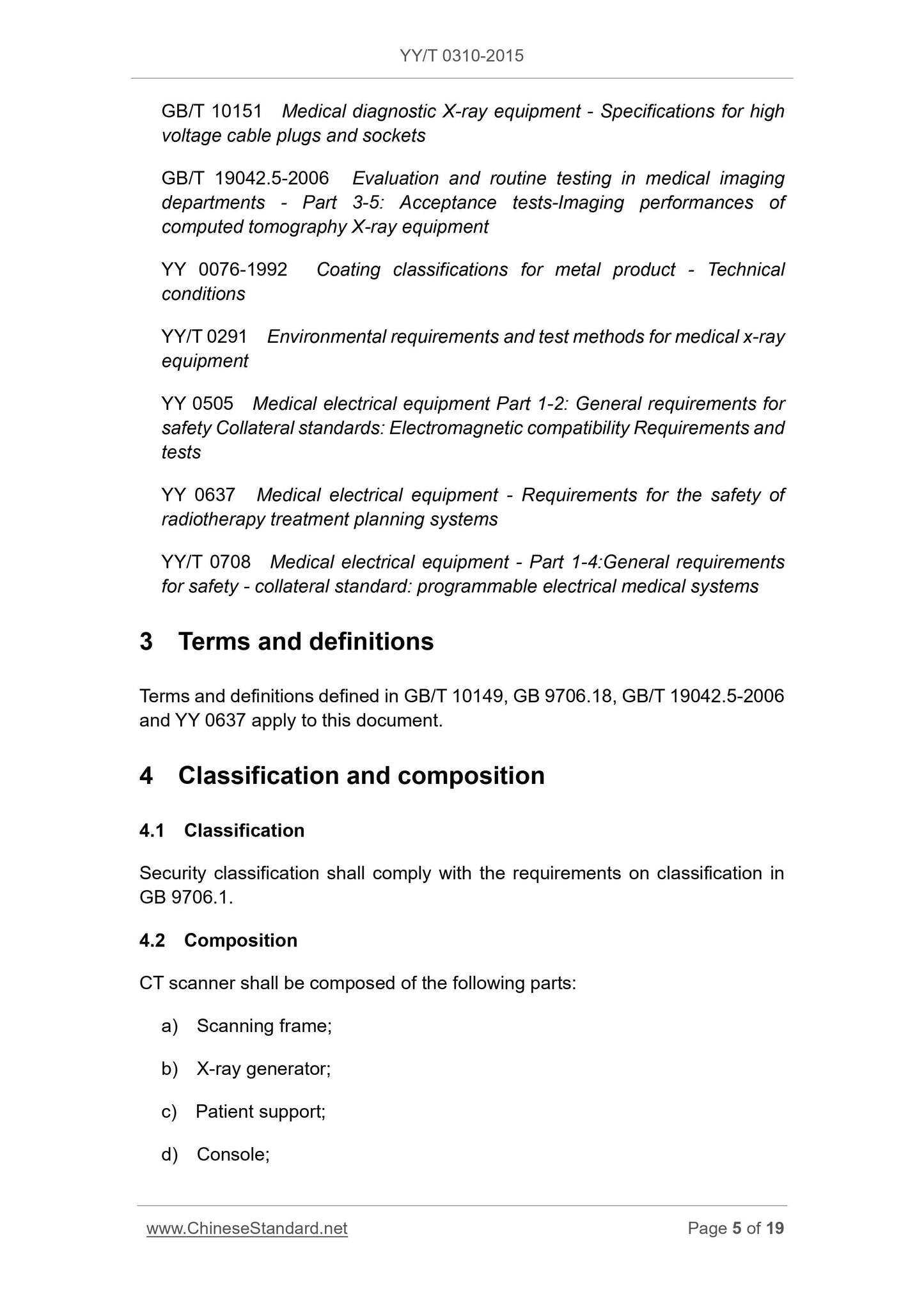 YY/T 0310-2015 Page 5