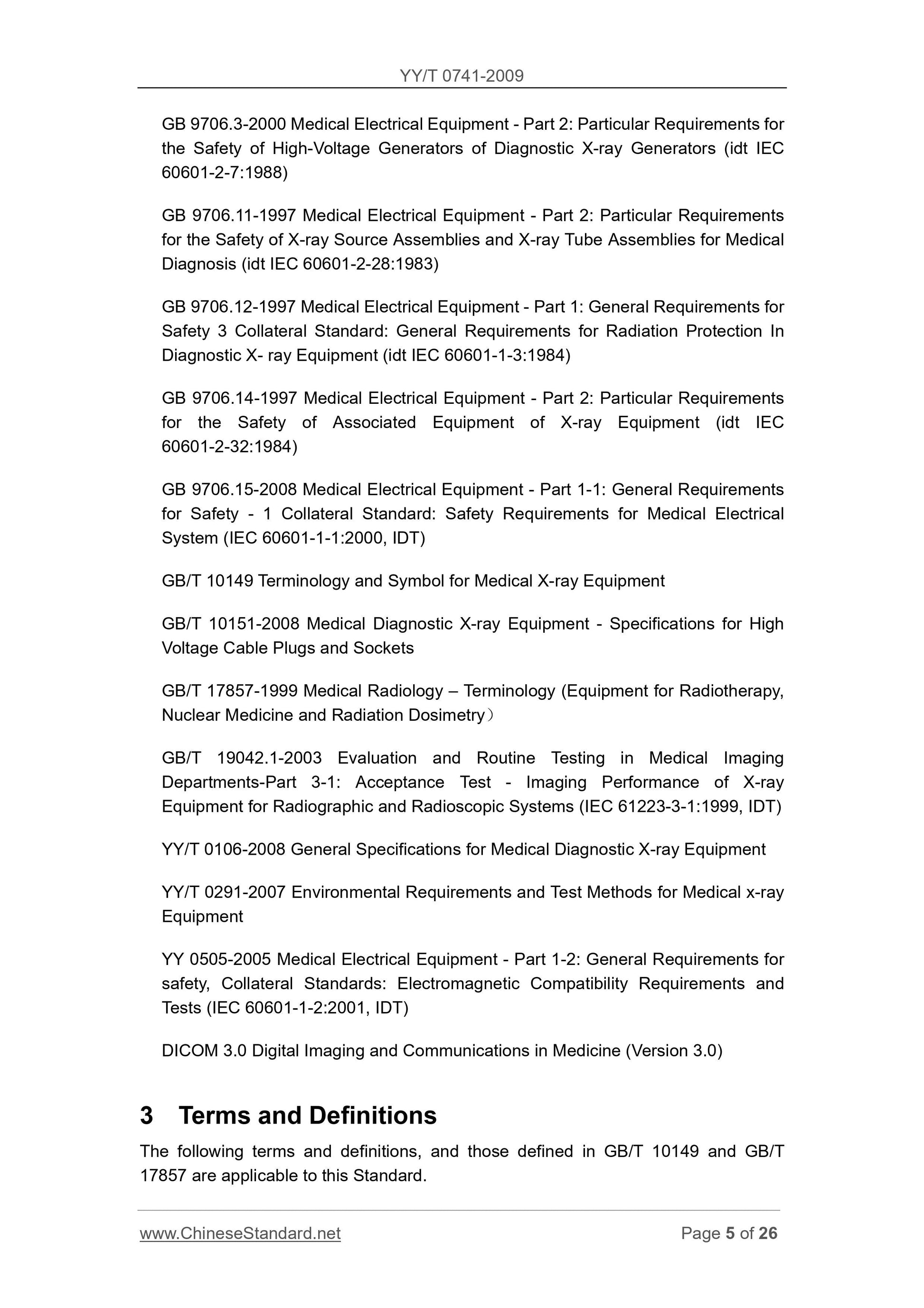 YY/T 0741-2009 Page 5